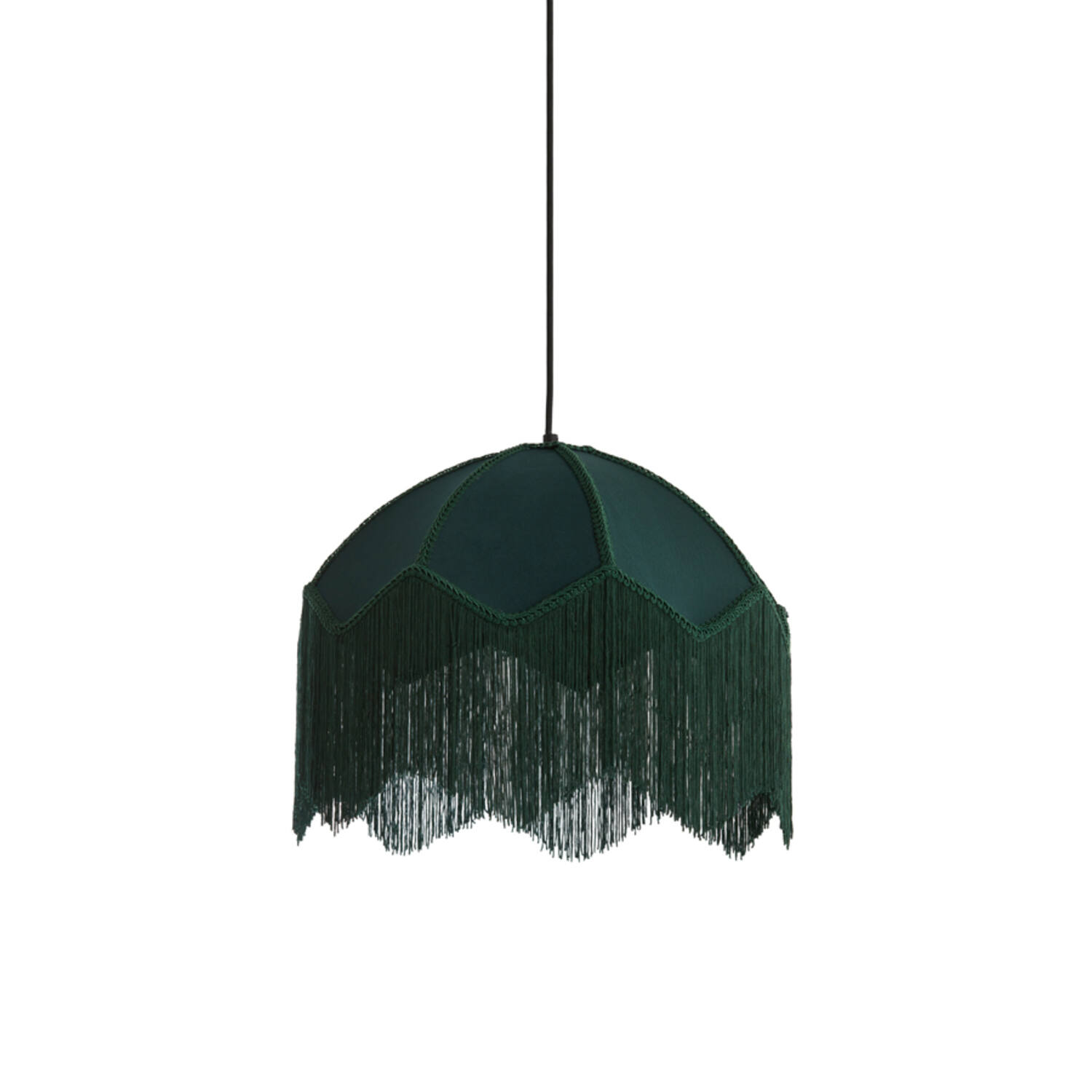 Hanging lamp Ø40x33 cm MALACIA velvet green