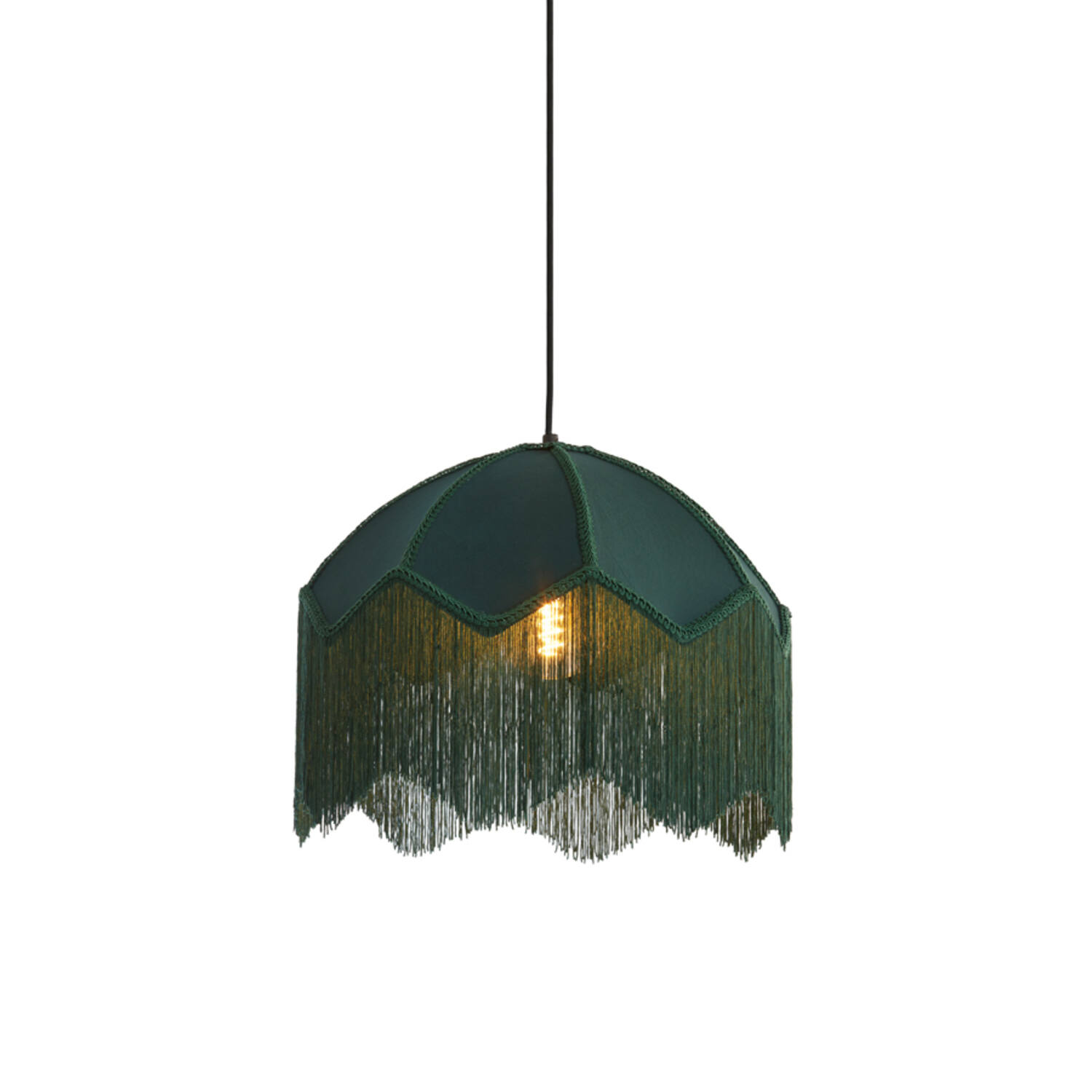 Hanging lamp Ø40x33 cm MALACIA velvet green