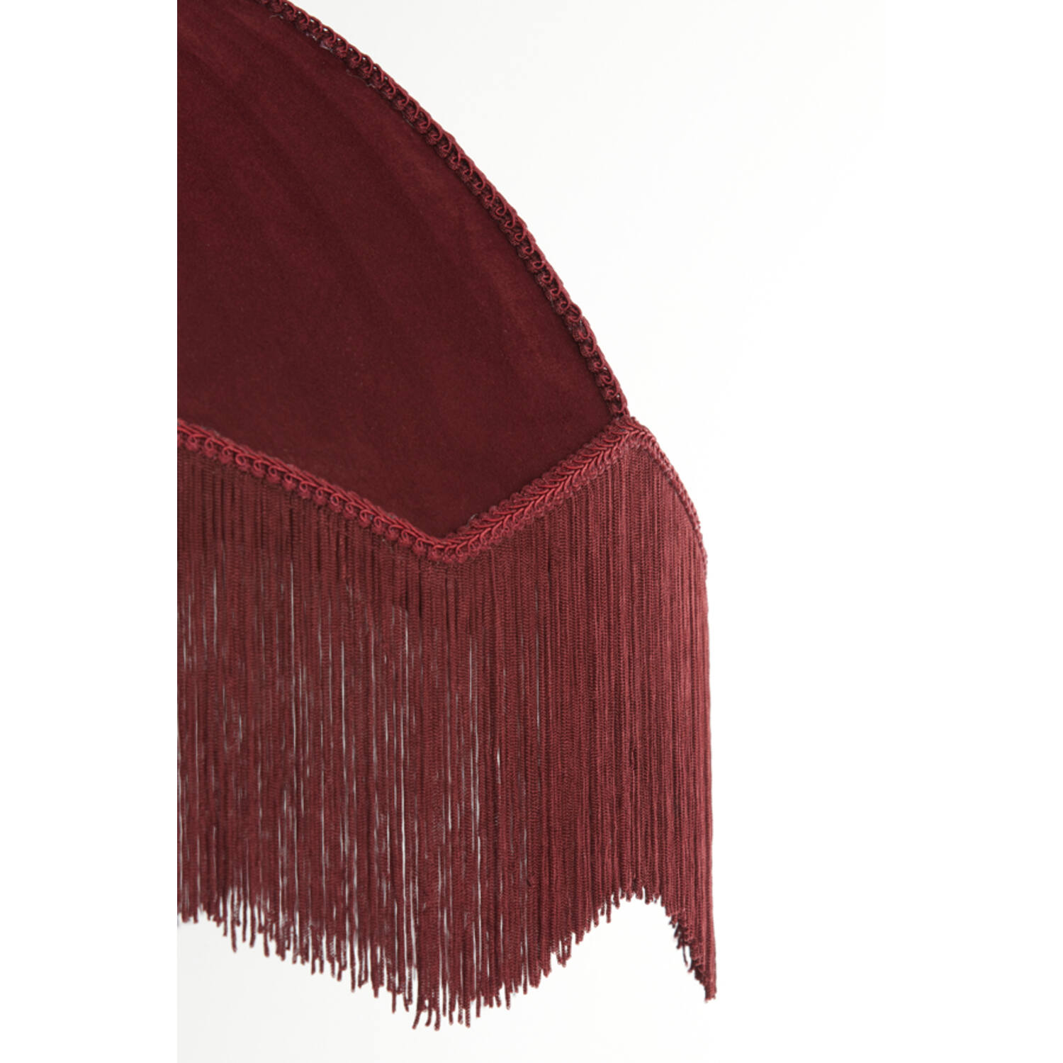 Hanglamp Ø50x38 cm MALACIA velvet bordeaux
