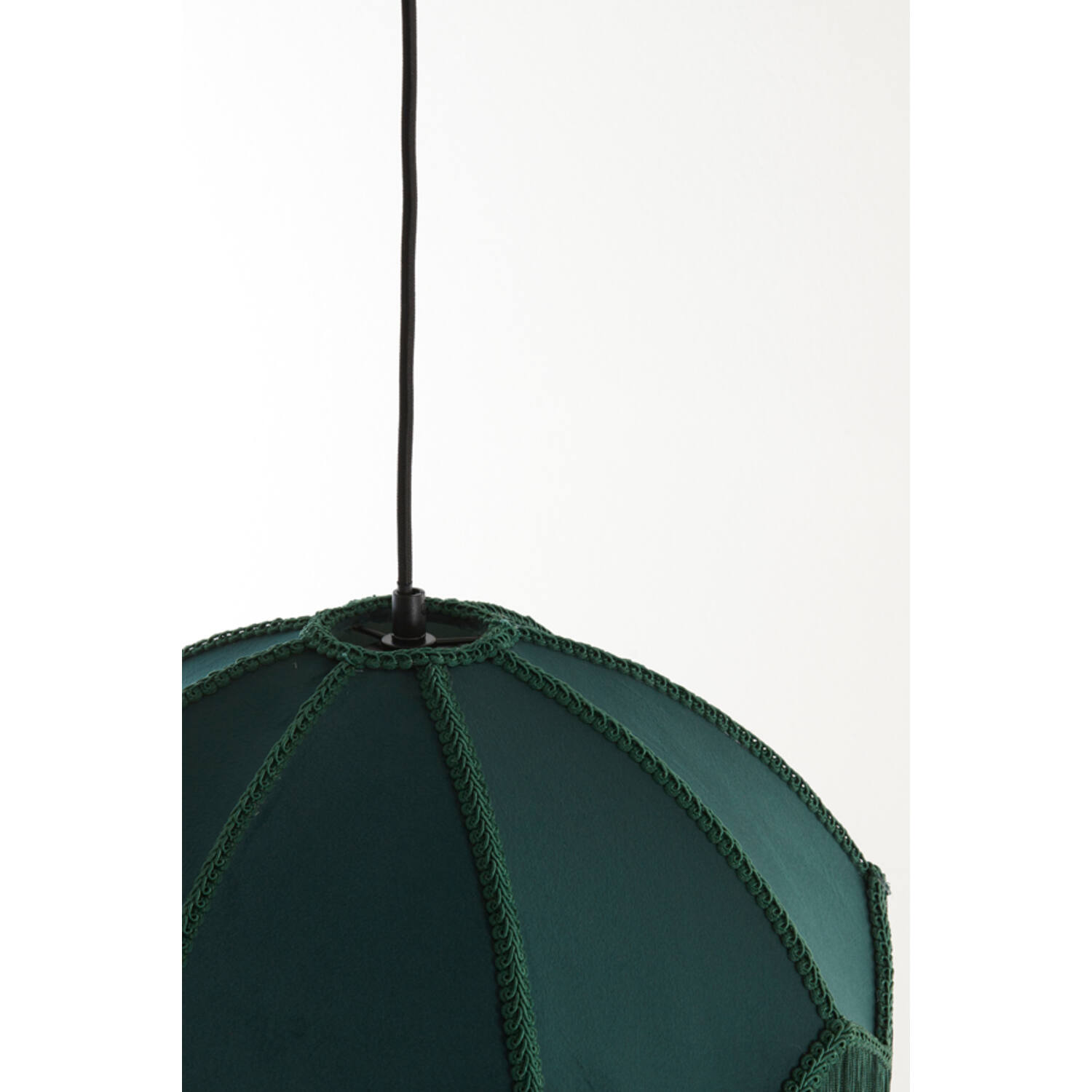 Hanglamp Ø50x38 cm MALACIA velvet groen