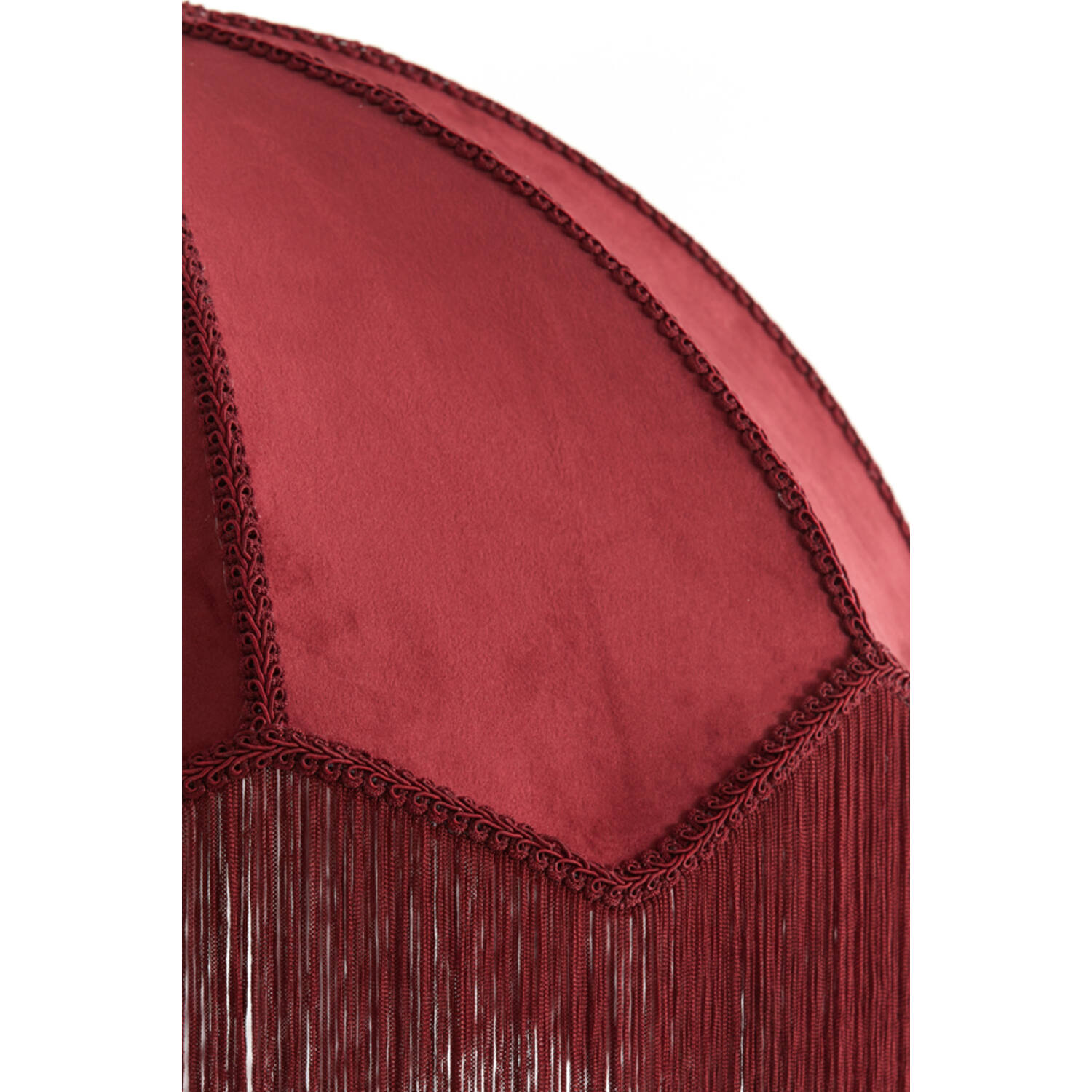 Hanging lamp Ø60x41 cm MALACIA velvet burgundy
