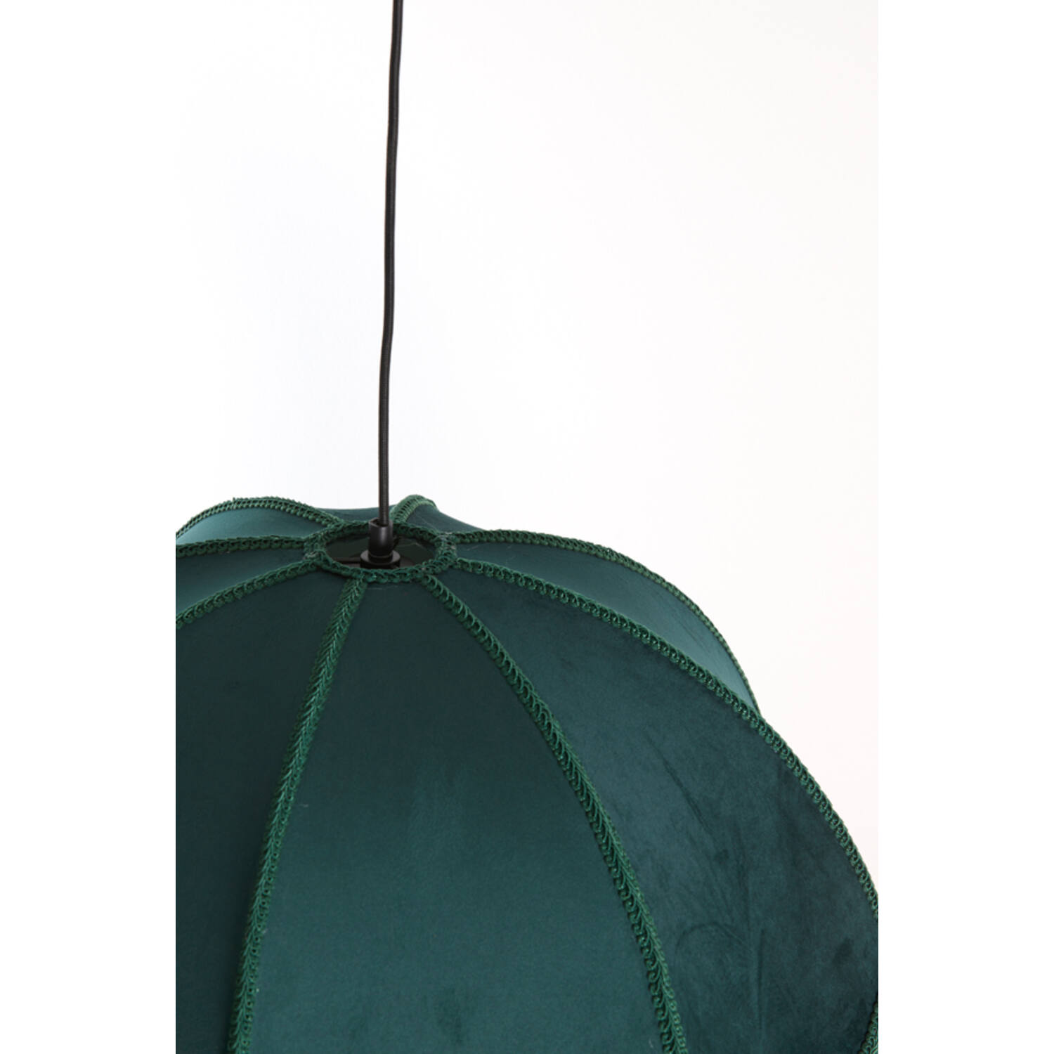 Hanglamp Ø60x41 cm MALACIA velvet groen