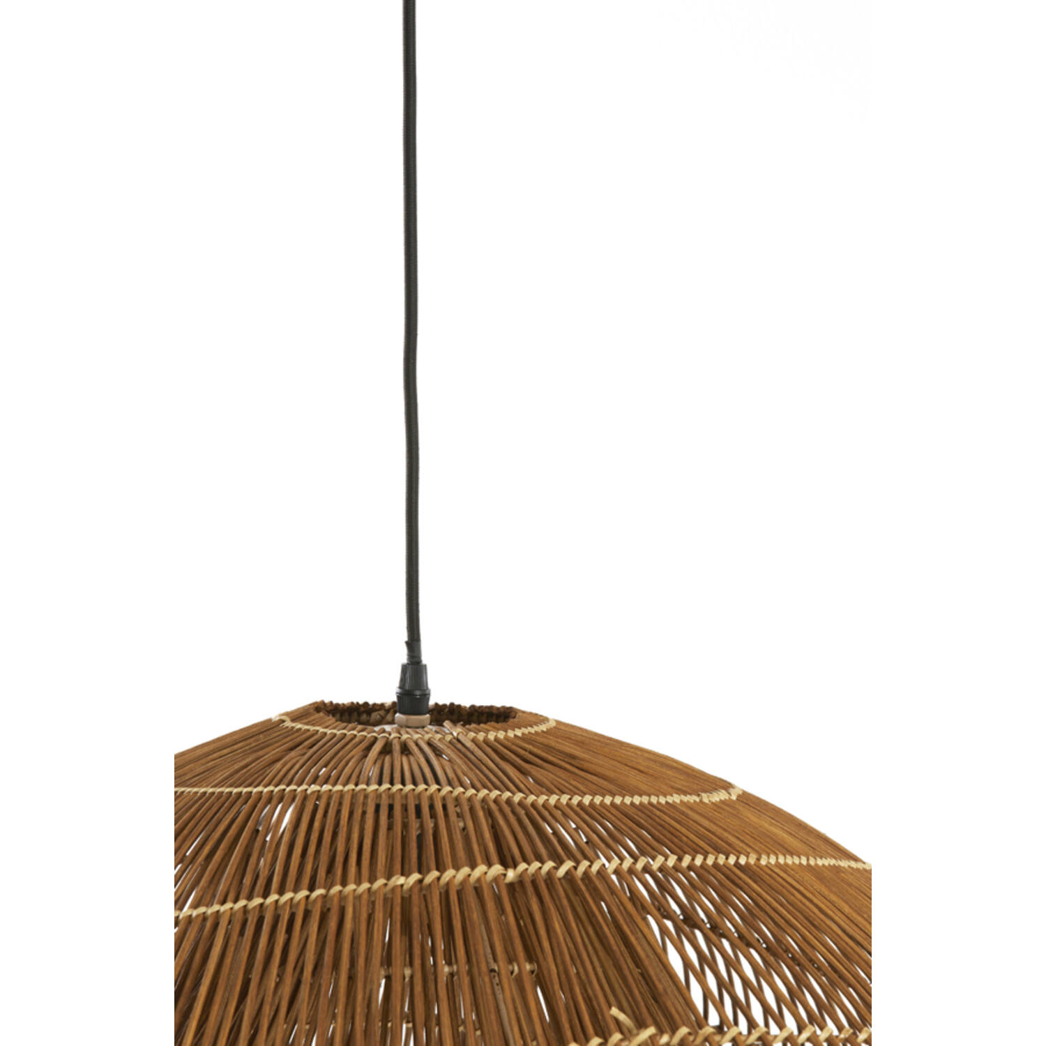Hanglamp 54x52,5x30,5 cm JANZUR rotan donker bruin