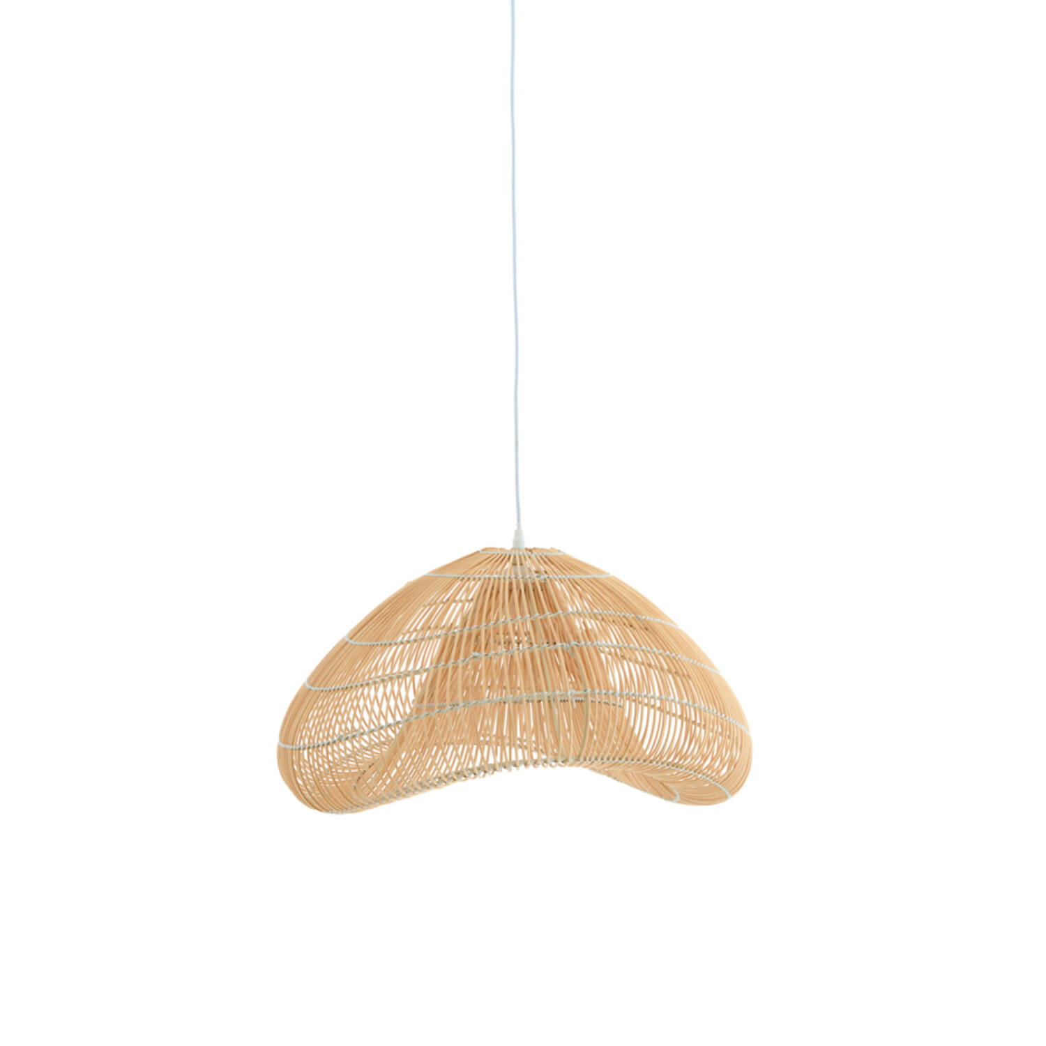 Hanging lamp 54x52,5x30,5 cm JANZUR rattan natural