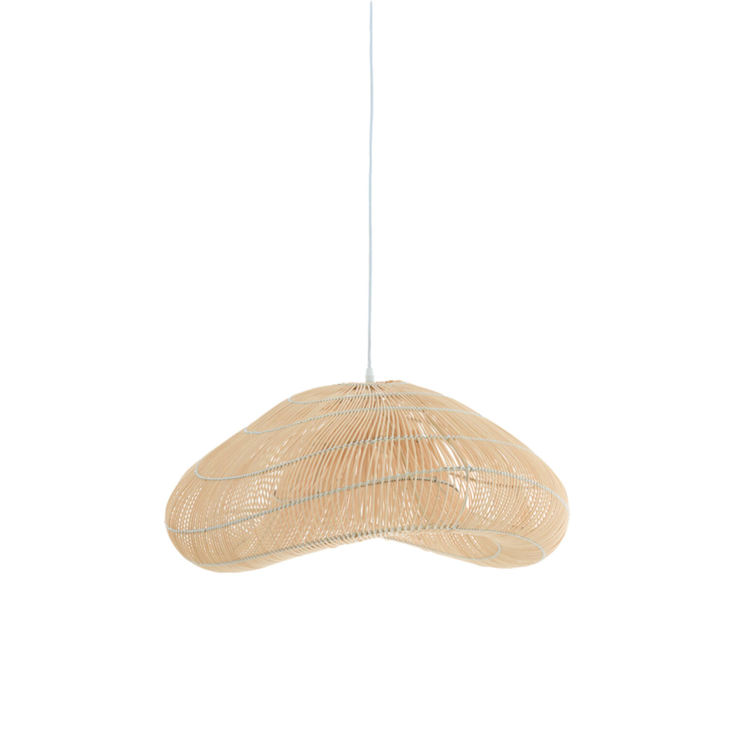 Hanging lamp 65x64x30,5 cm JANZUR rattan natural