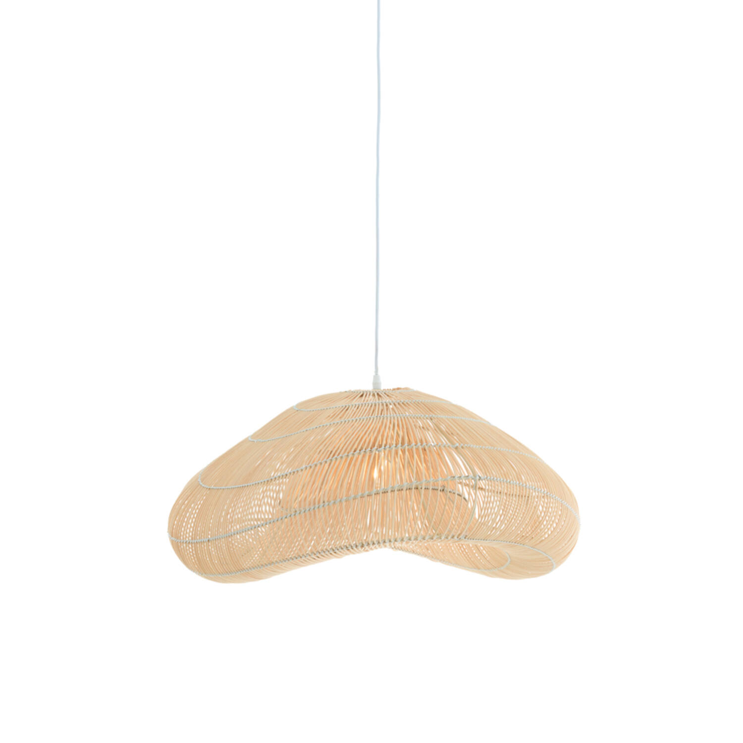 Hanging lamp 65x64x30,5 cm JANZUR rattan natural