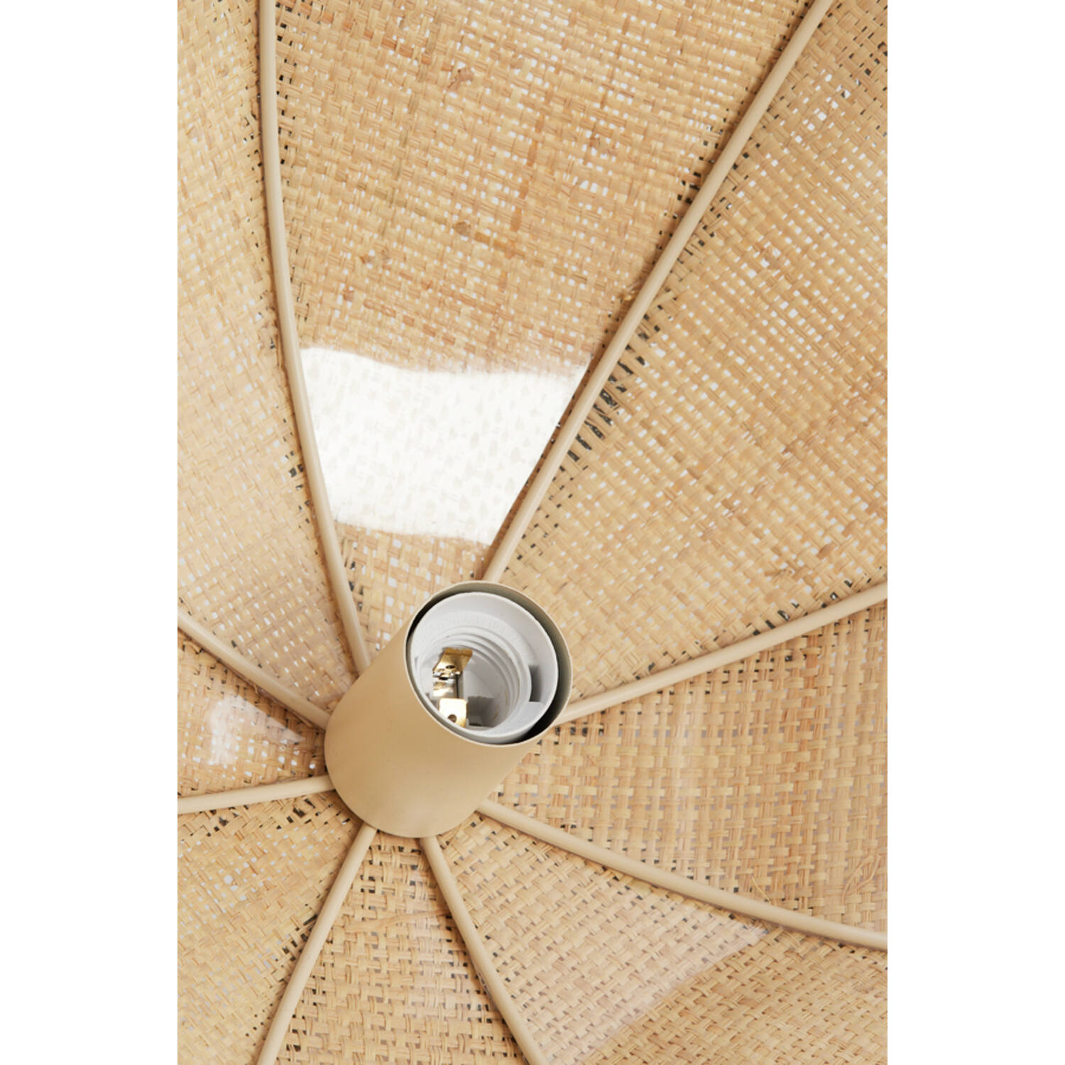 Hanging lamp Ø45x32,5 cm SULINA raffia natural+green