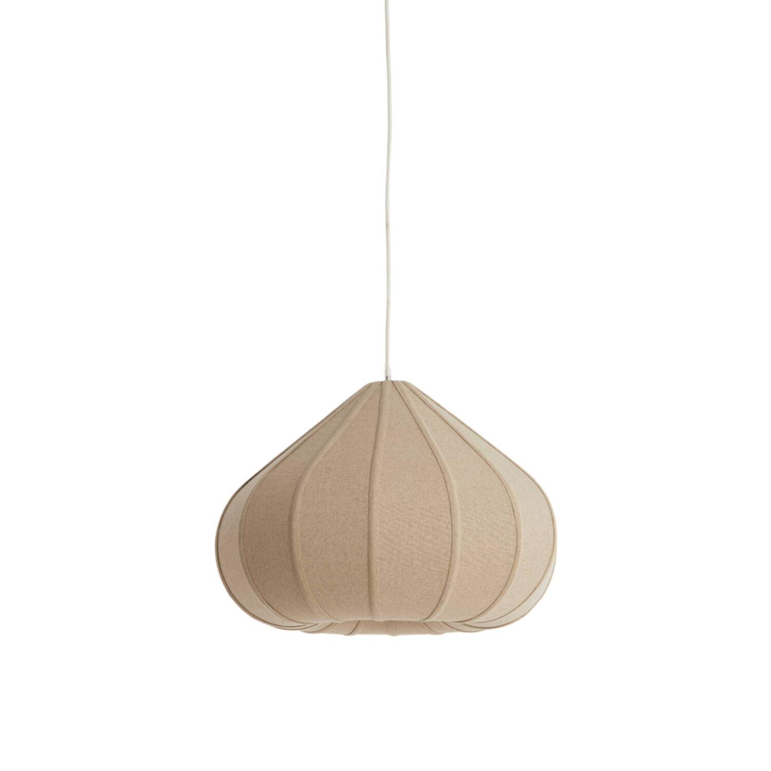 Hanglamp Ø50x34 cm ZUBEDA linnen naturel