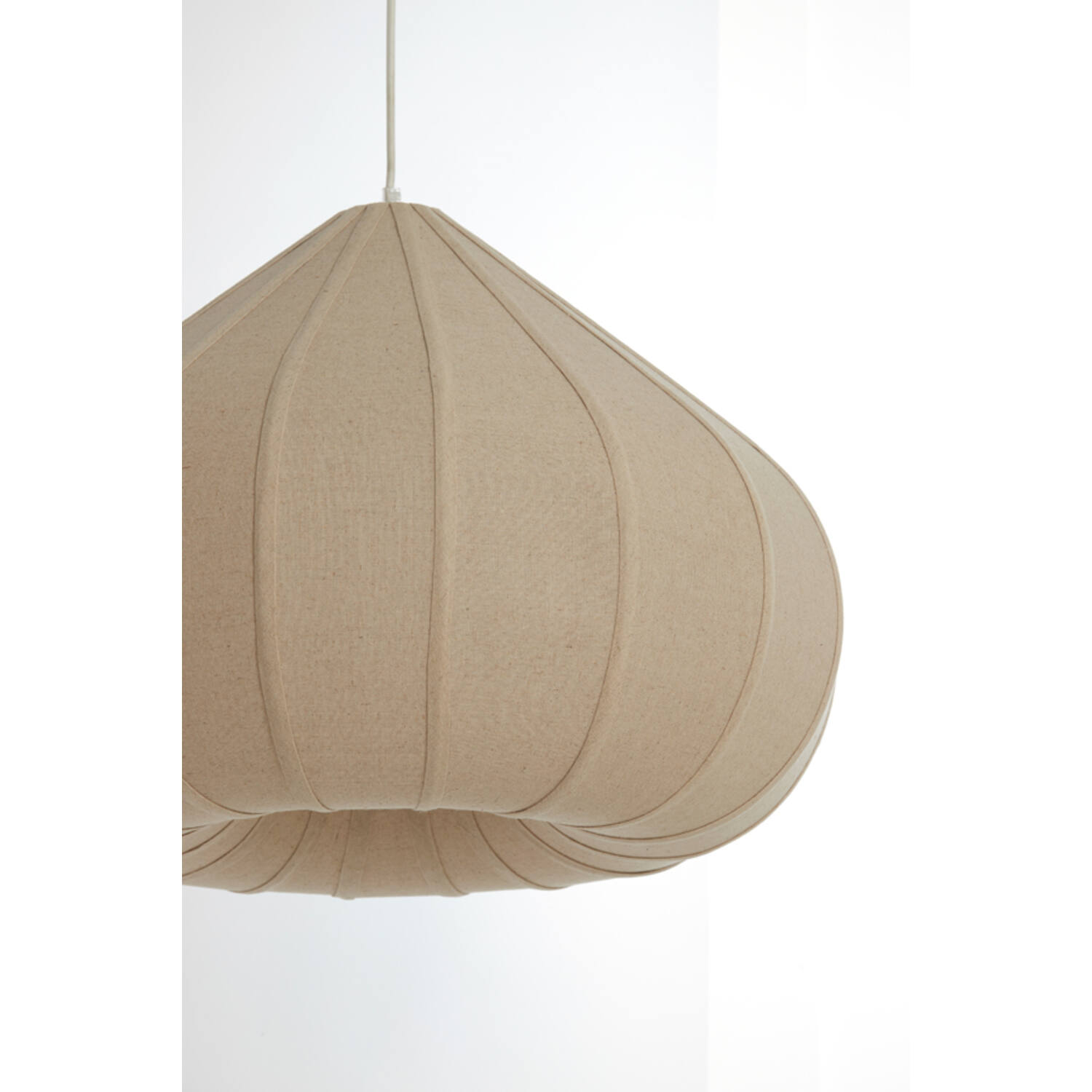 Hanglamp Ø50x34 cm ZUBEDA linnen naturel