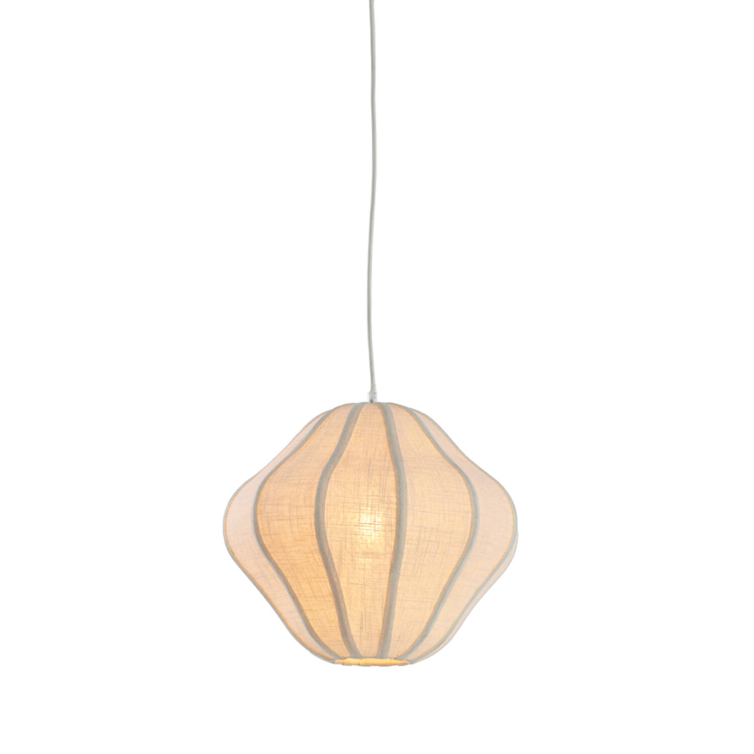 Hanging lamp Ø38,5x32 cm SUKAU linen cream