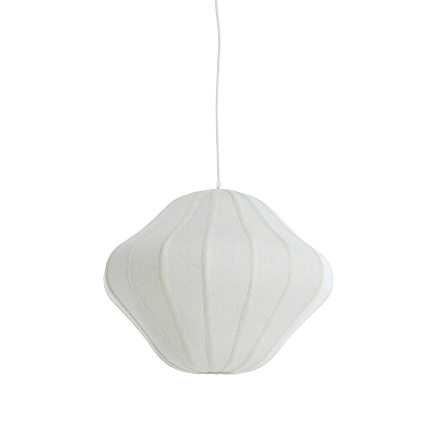 Hanging lamp Ø50x40 cm SUKAU linen cream