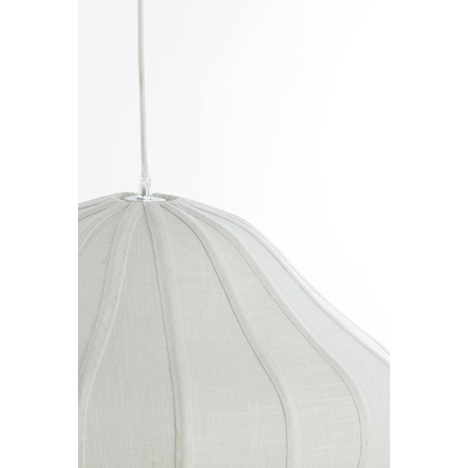 Hanging lamp Ø50x40 cm SUKAU linen cream