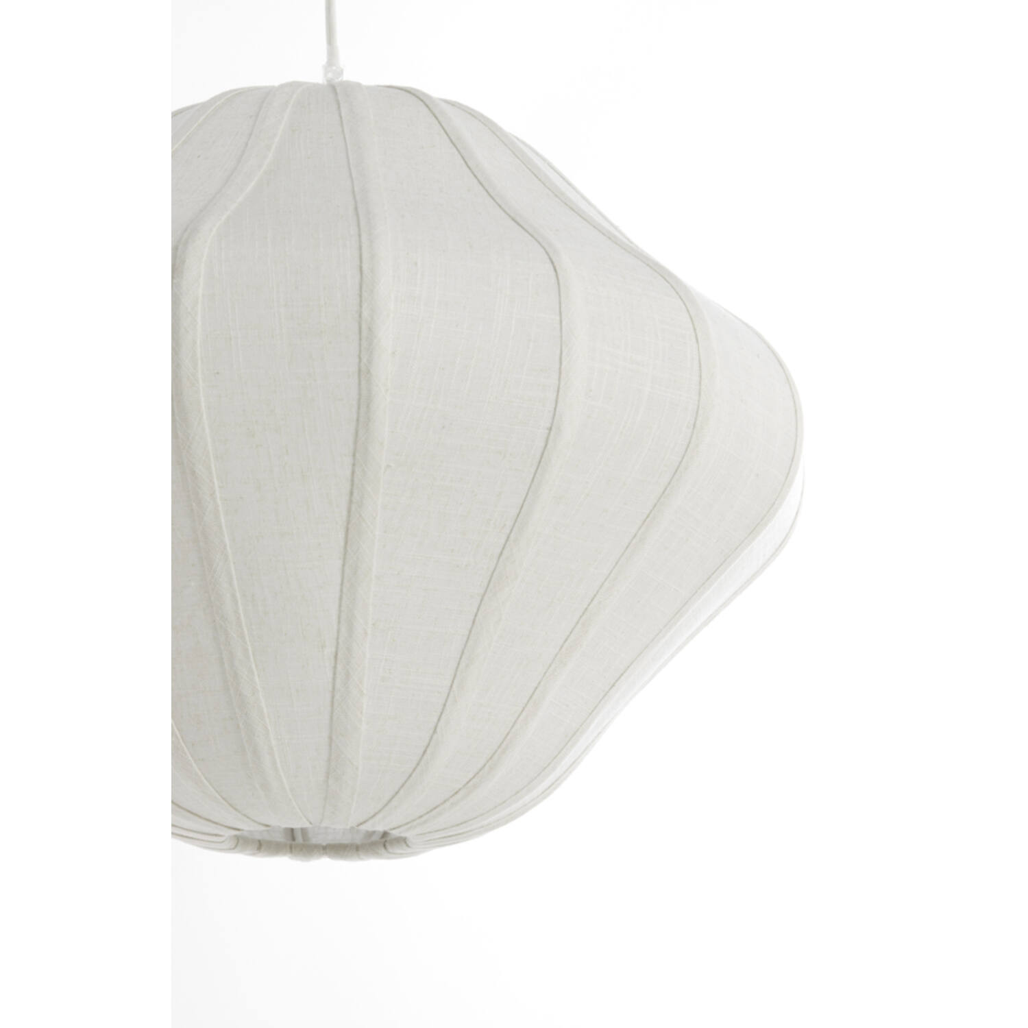 Hanging lamp Ø50x40 cm SUKAU linen cream