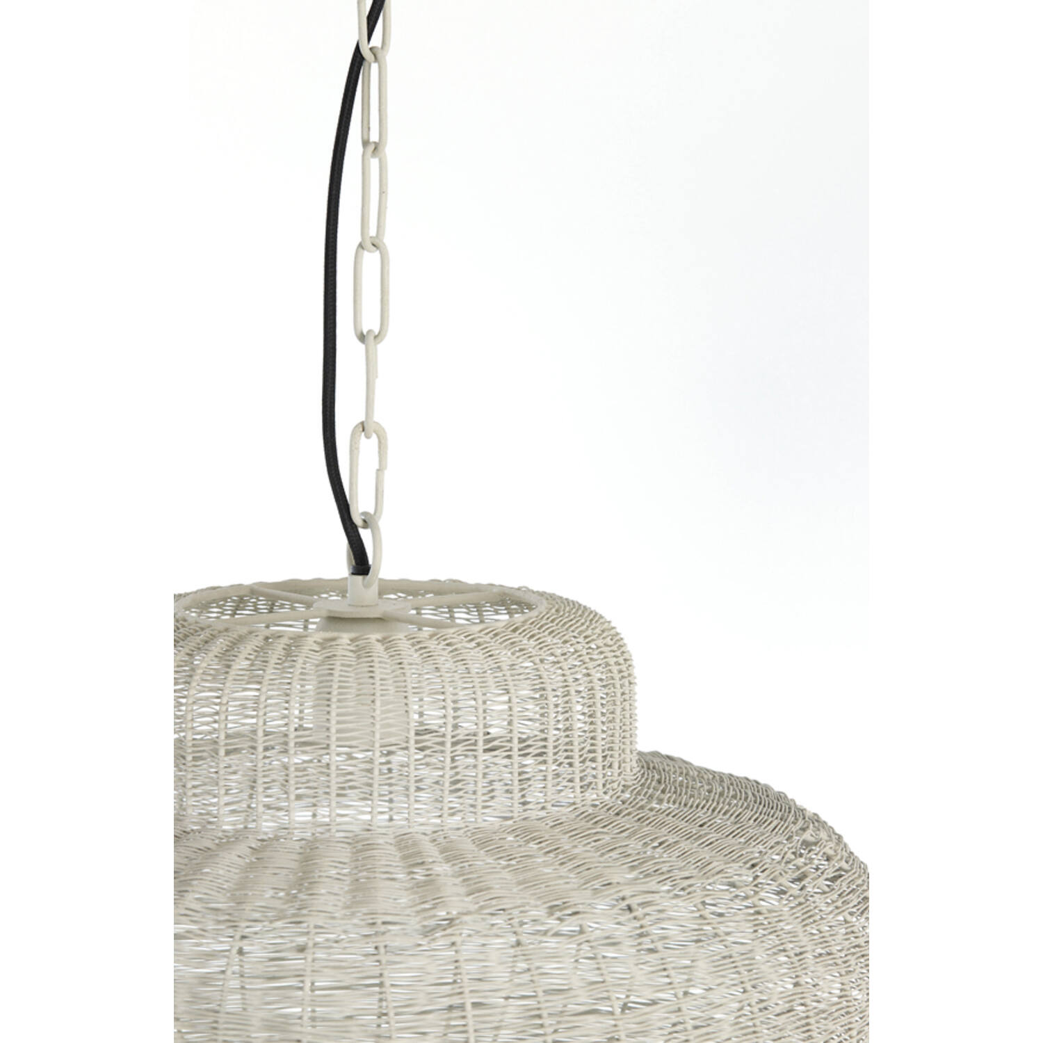 Hanging lamp Ø47x26 cm PIEDRA cream