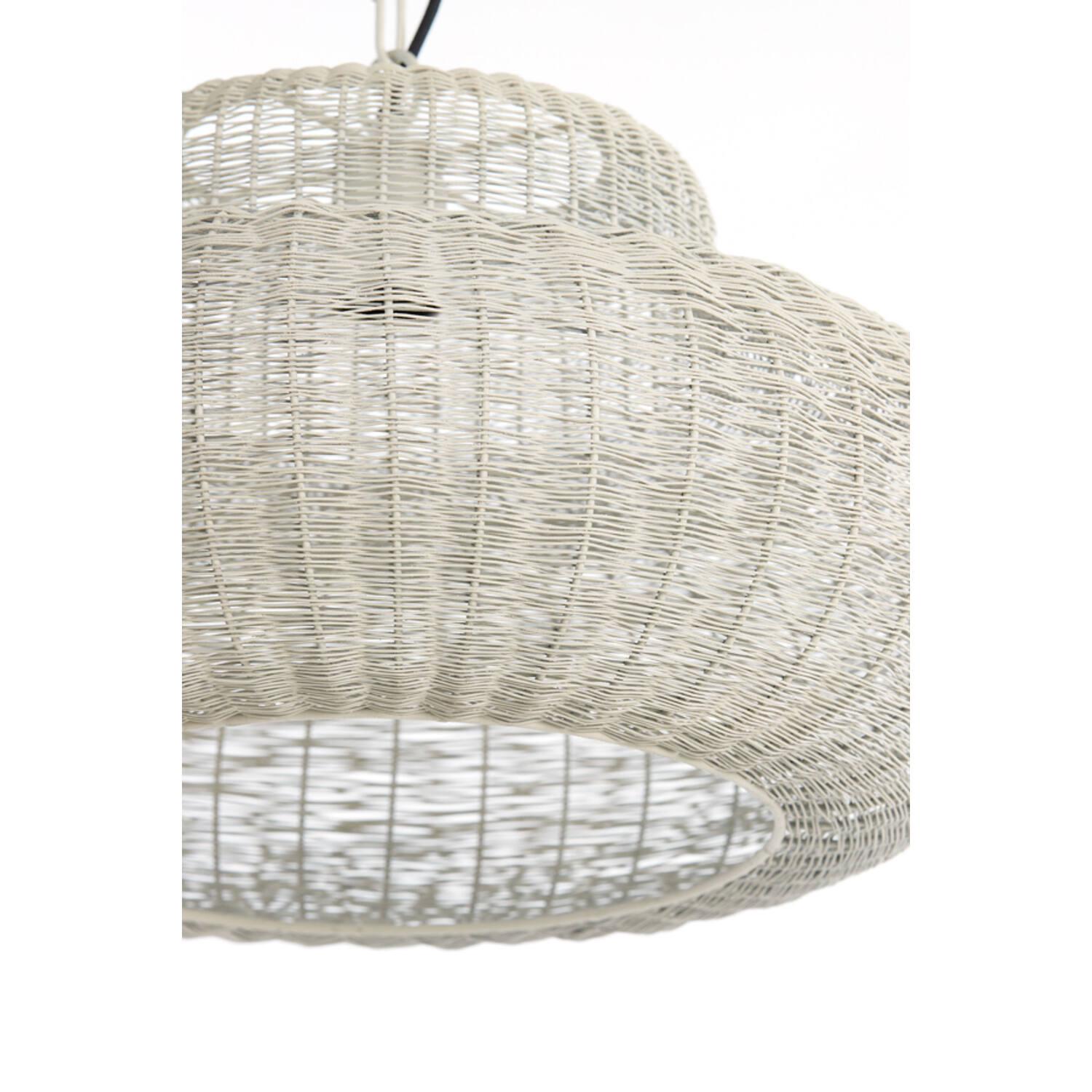 Hanging lamp Ø59x31,5 cm PIEDRA cream