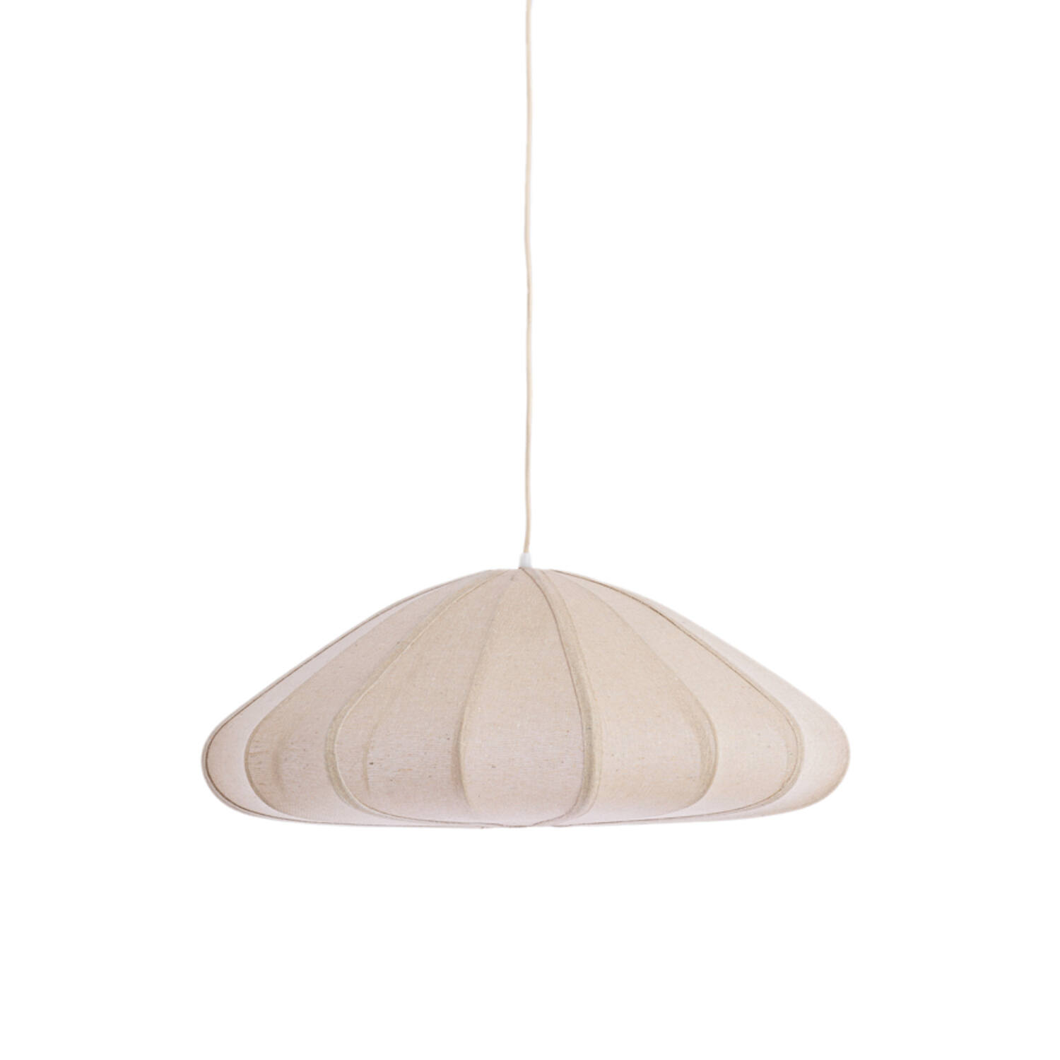 Hanging lamp Ø64x25 cm CESANO jute natural