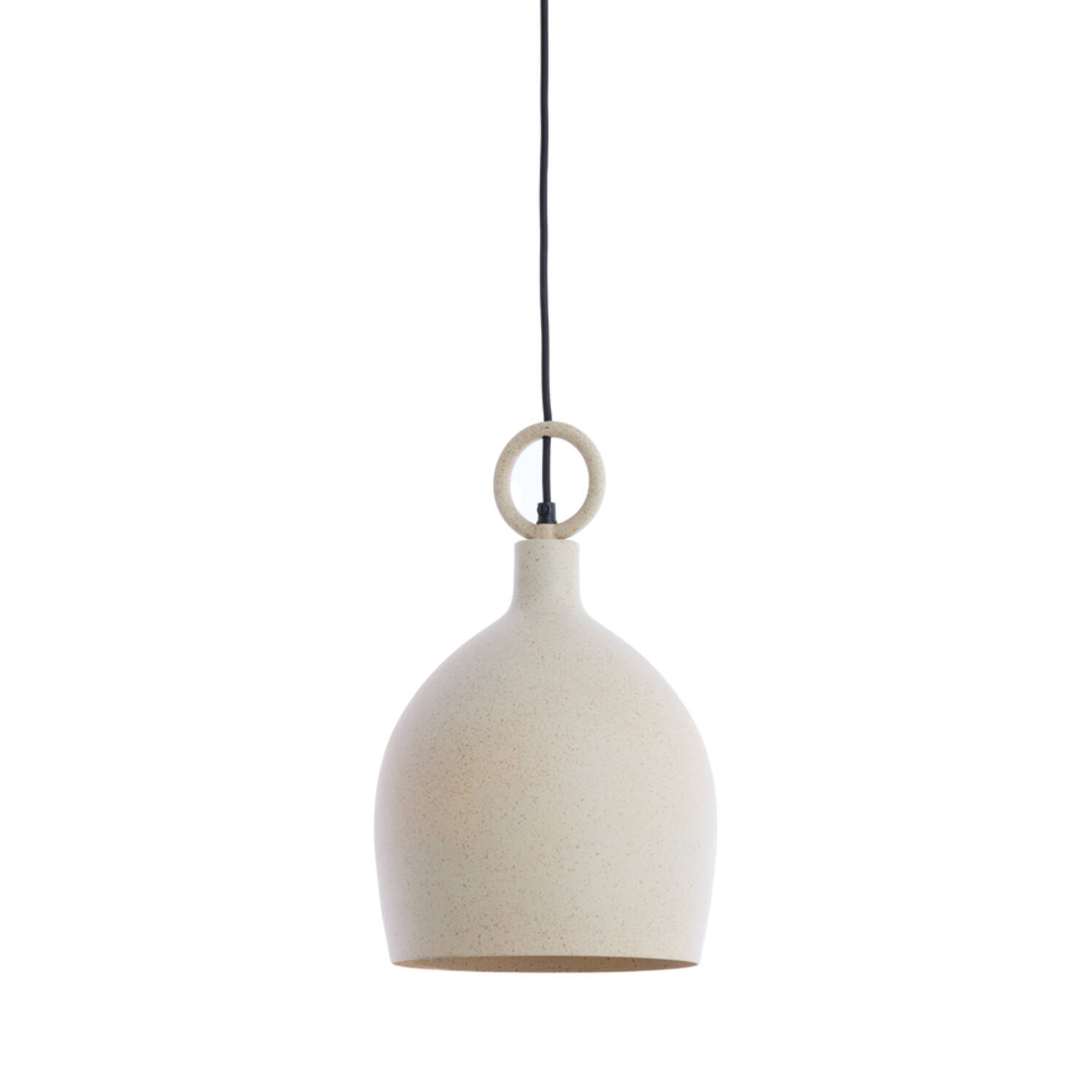 Hanging lamp Ø24x39 cm ROSERO sand+light brown spotted