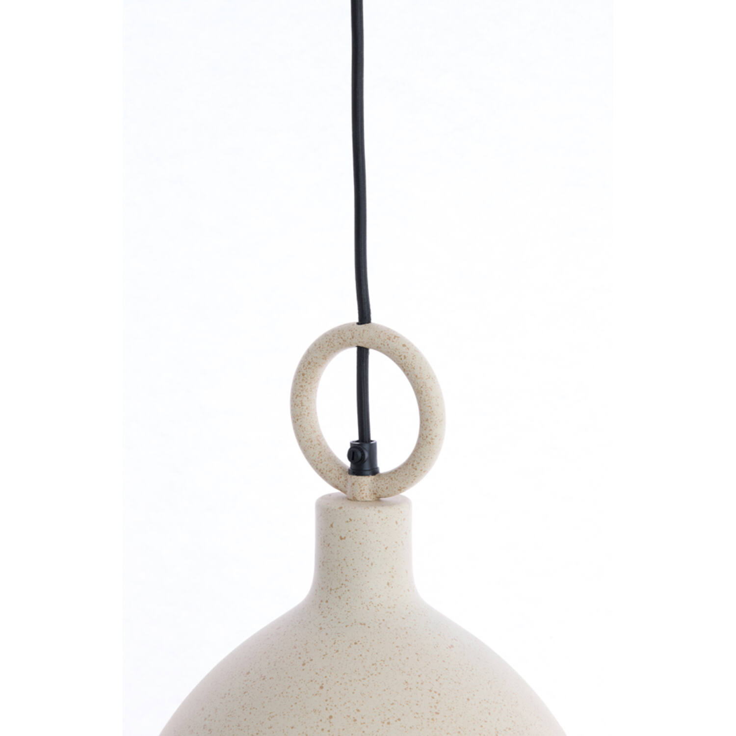 Hanging lamp Ø24x39 cm ROSERO sand+light brown spotted