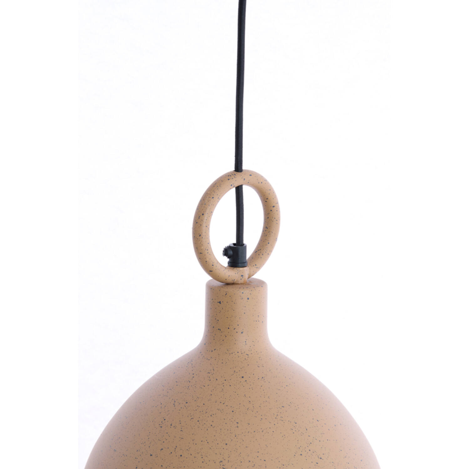 Hanging lamp Ø24x39 cm ROSERO terra+brown spotted