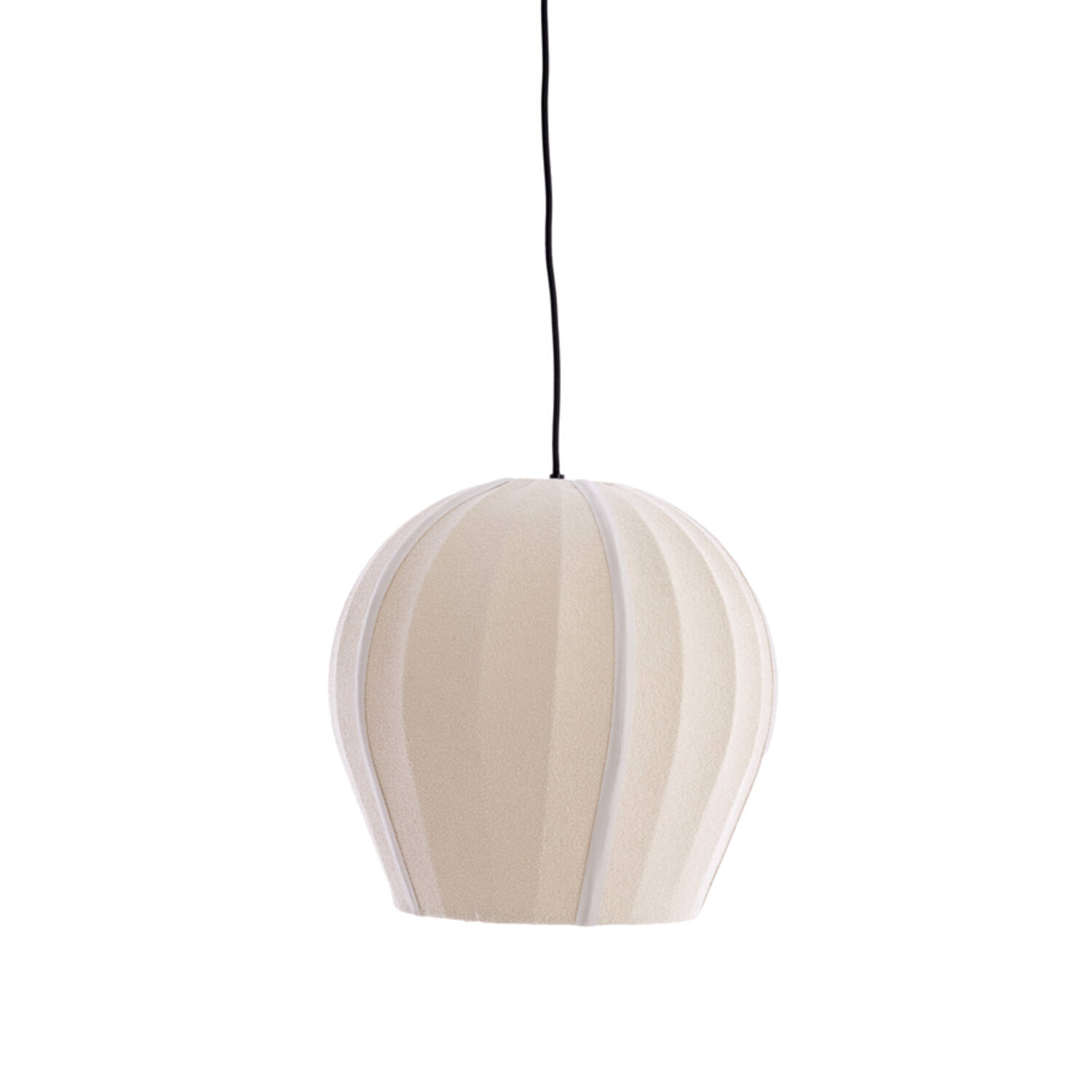 Hanging lamp Ø35x33 cm ZAGORI bouclé sand