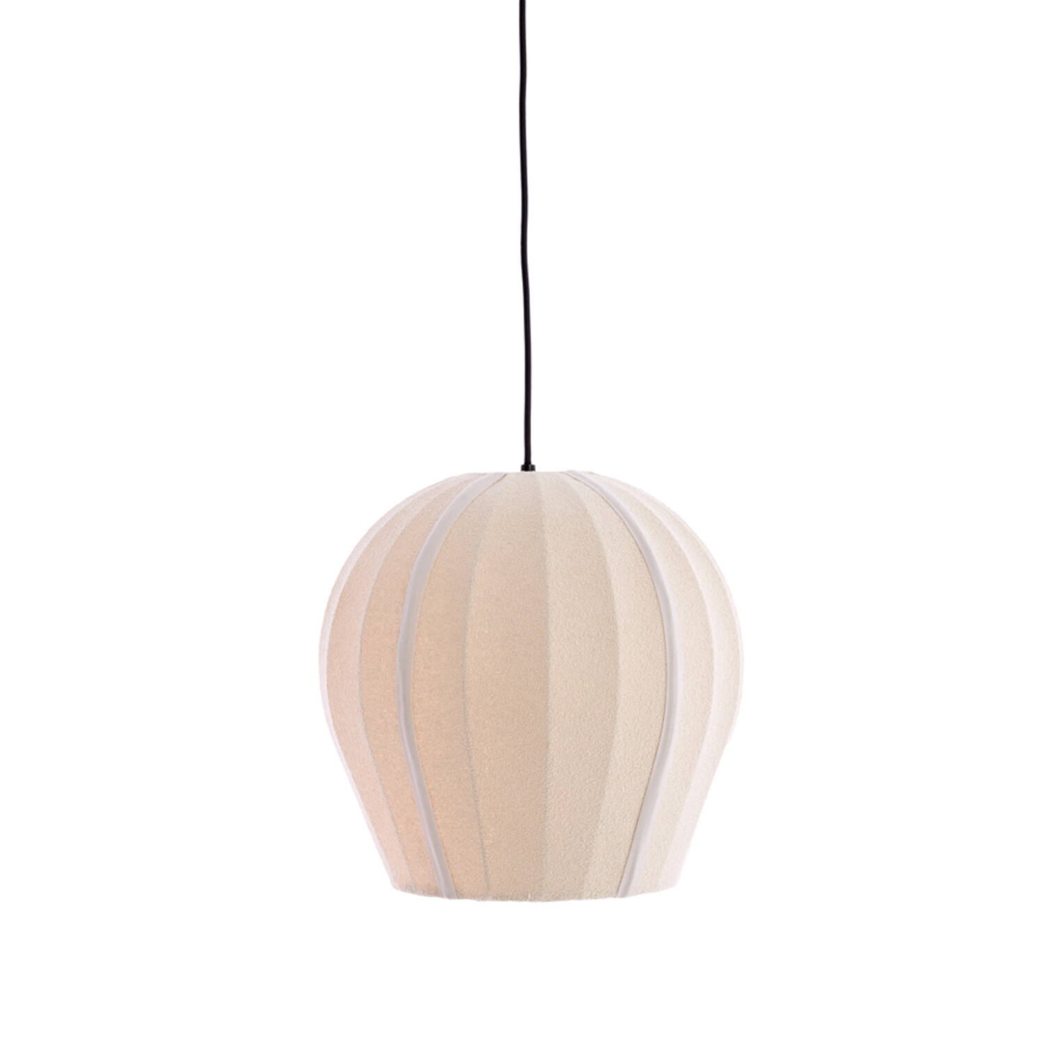 Hanging lamp Ø35x33 cm ZAGORI bouclé sand