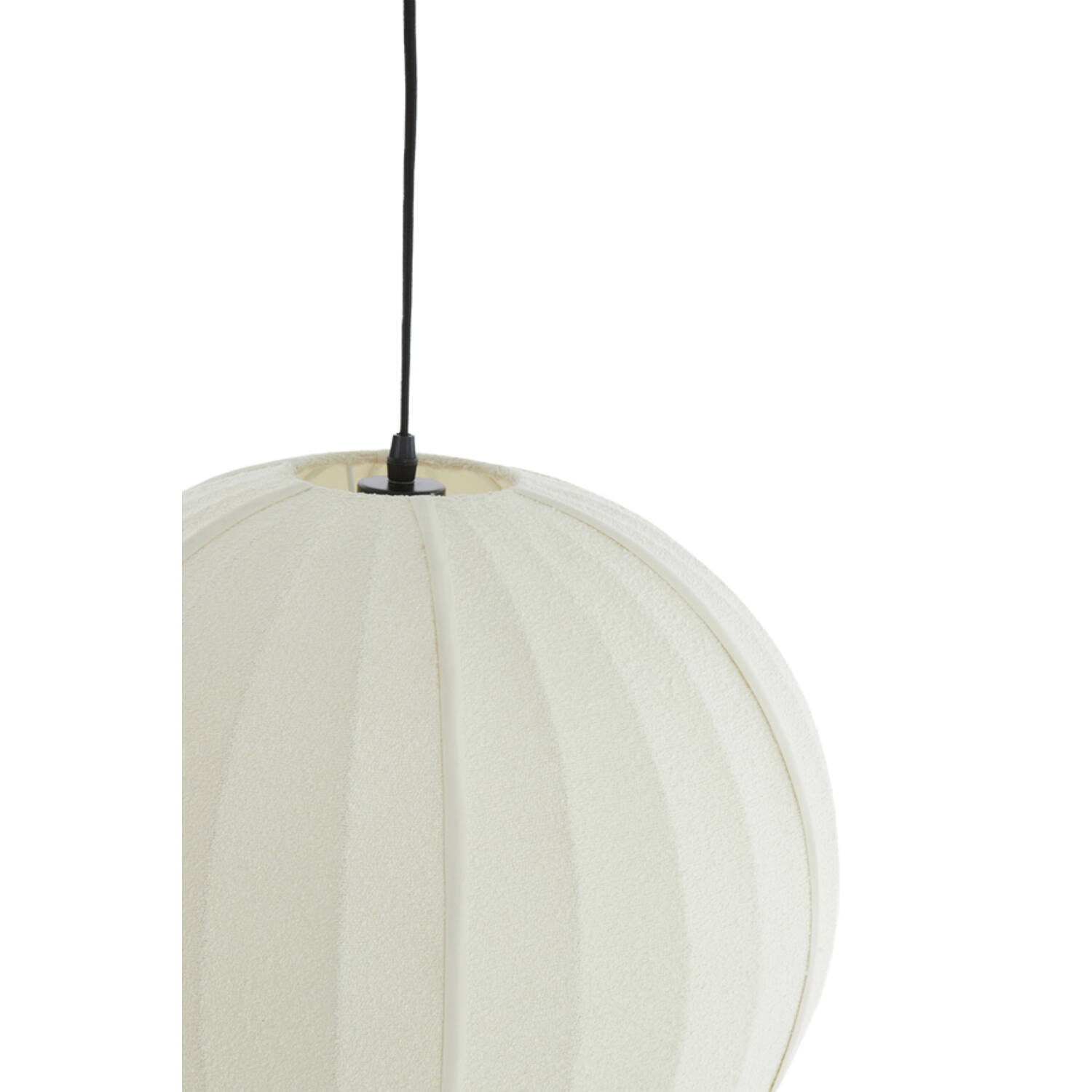 Hanging lamp Ø35x33 cm ZAGORI bouclé cream