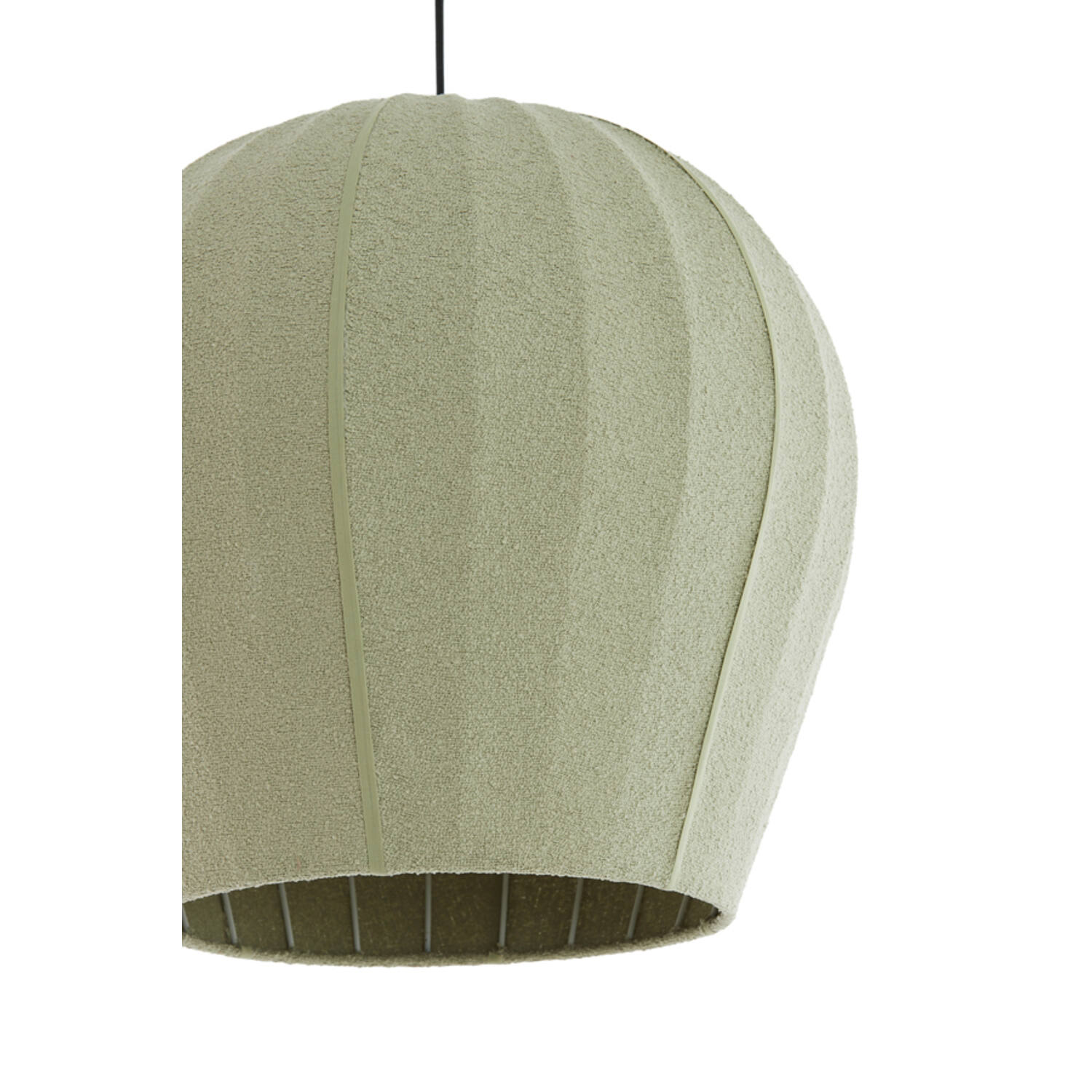 Hanging lamp Ø35x33 cm ZAGORI bouclé mint green