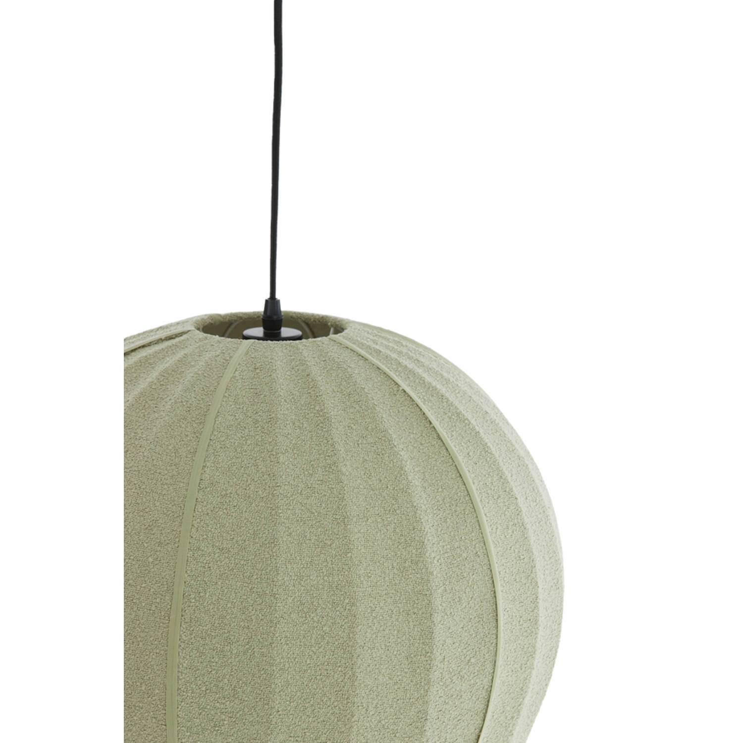 Hanging lamp Ø35x33 cm ZAGORI bouclé mint green