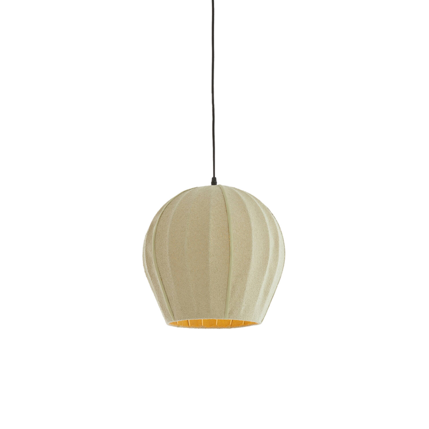 Hanging lamp Ø35x33 cm ZAGORI bouclé mint green