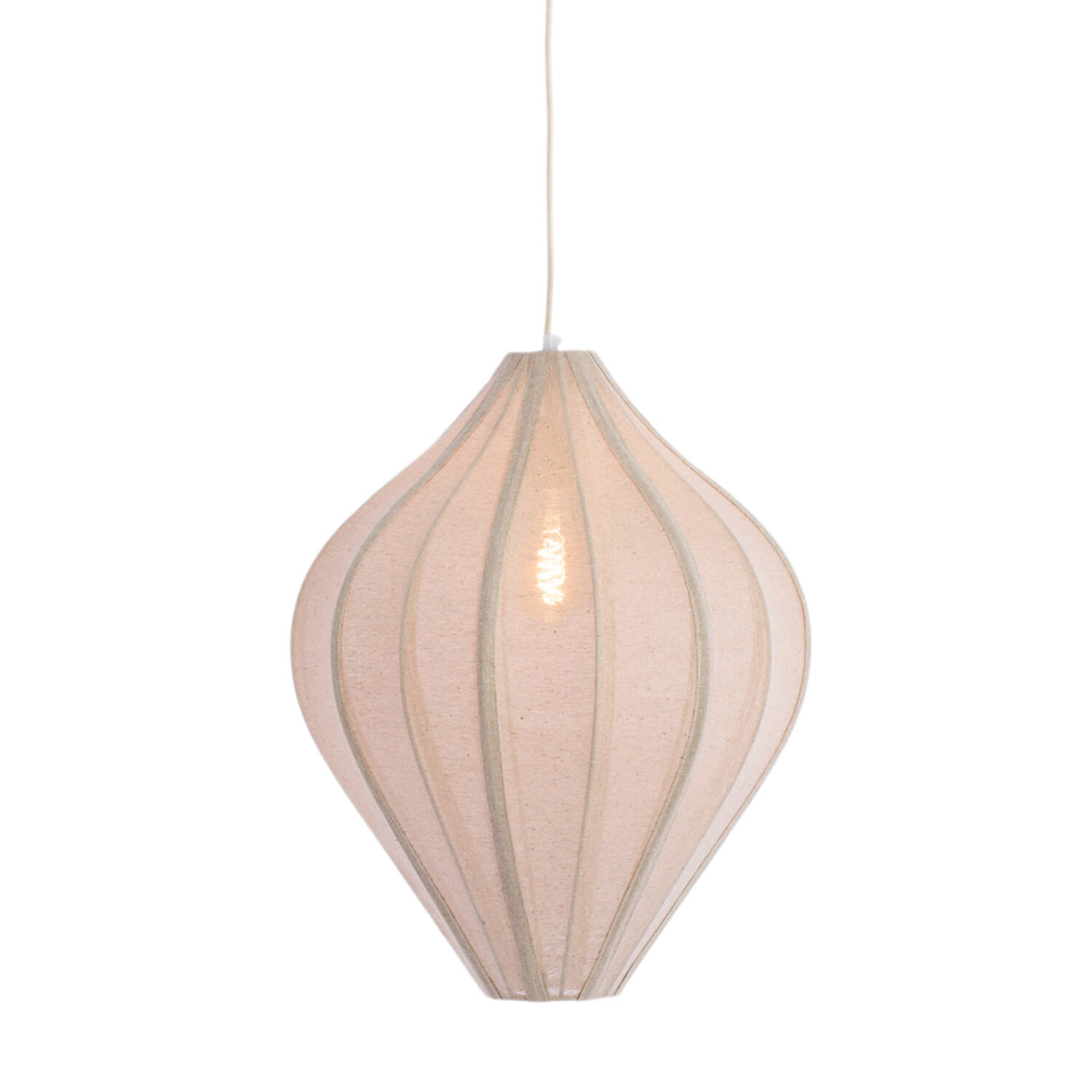 Hanging lamp Ø47x55 cm PASTO jute natural
