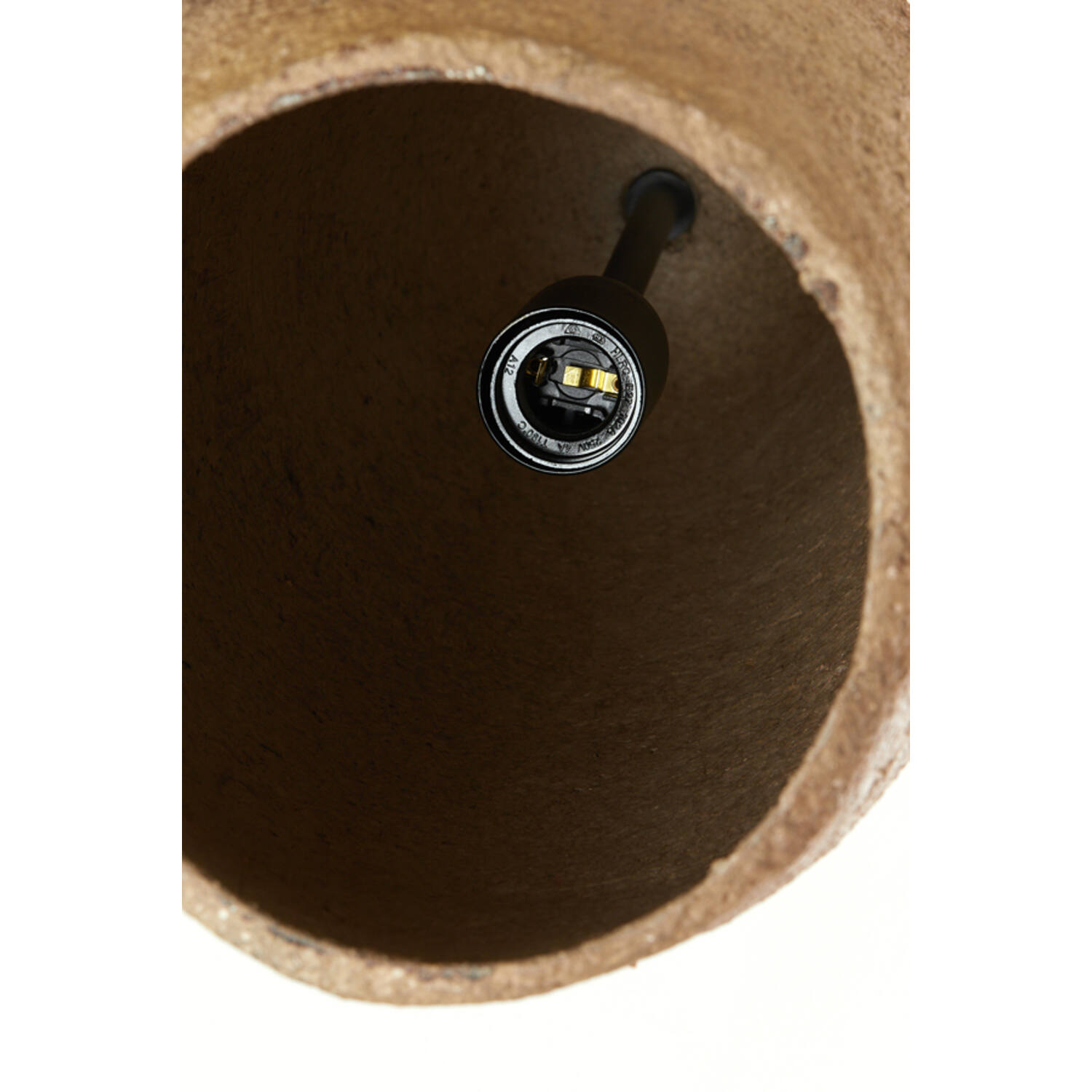 Hanglamp Ø24x48 cm DIVALA antiek donker terra