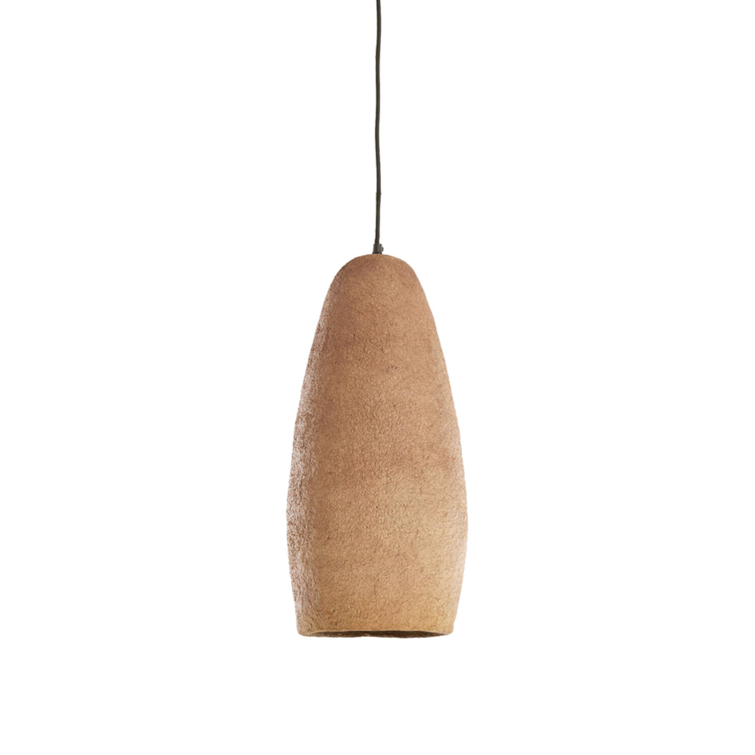 Hanglamp Ø26x56 cm DIVALA antiek donker terra