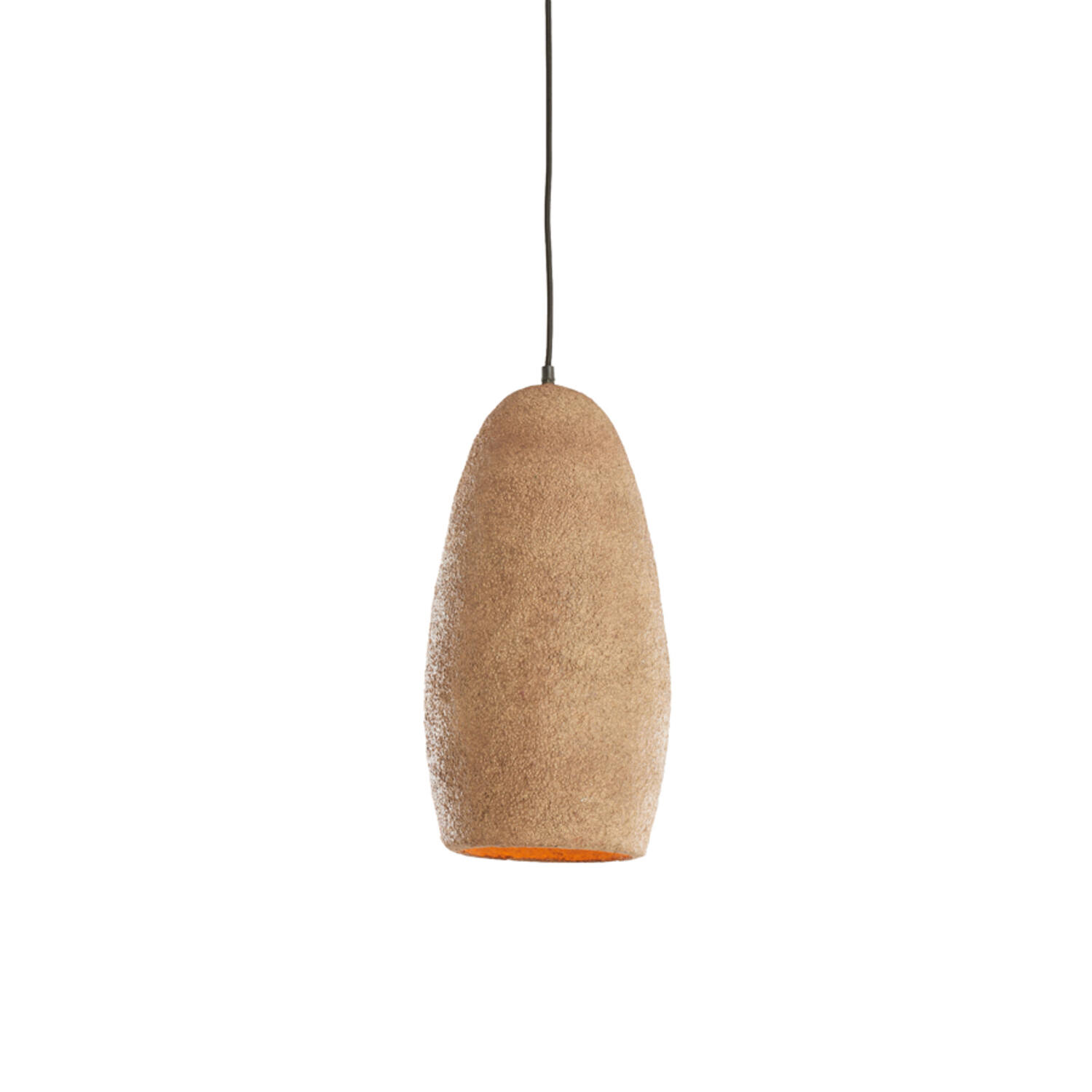 Hanglamp Ø26x56 cm DIVALA antiek donker terra