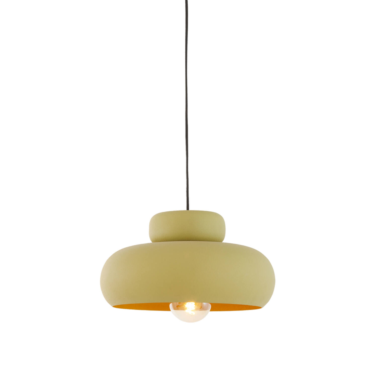Hanging lamp Ø39x20 cm NEIVA matt olive green