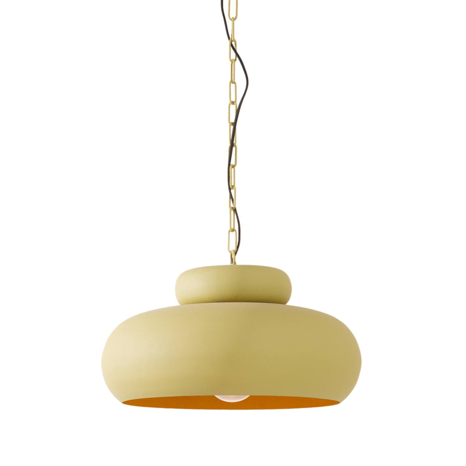 Hanging lamp Ø46x30 cm NEIVA matt olive green