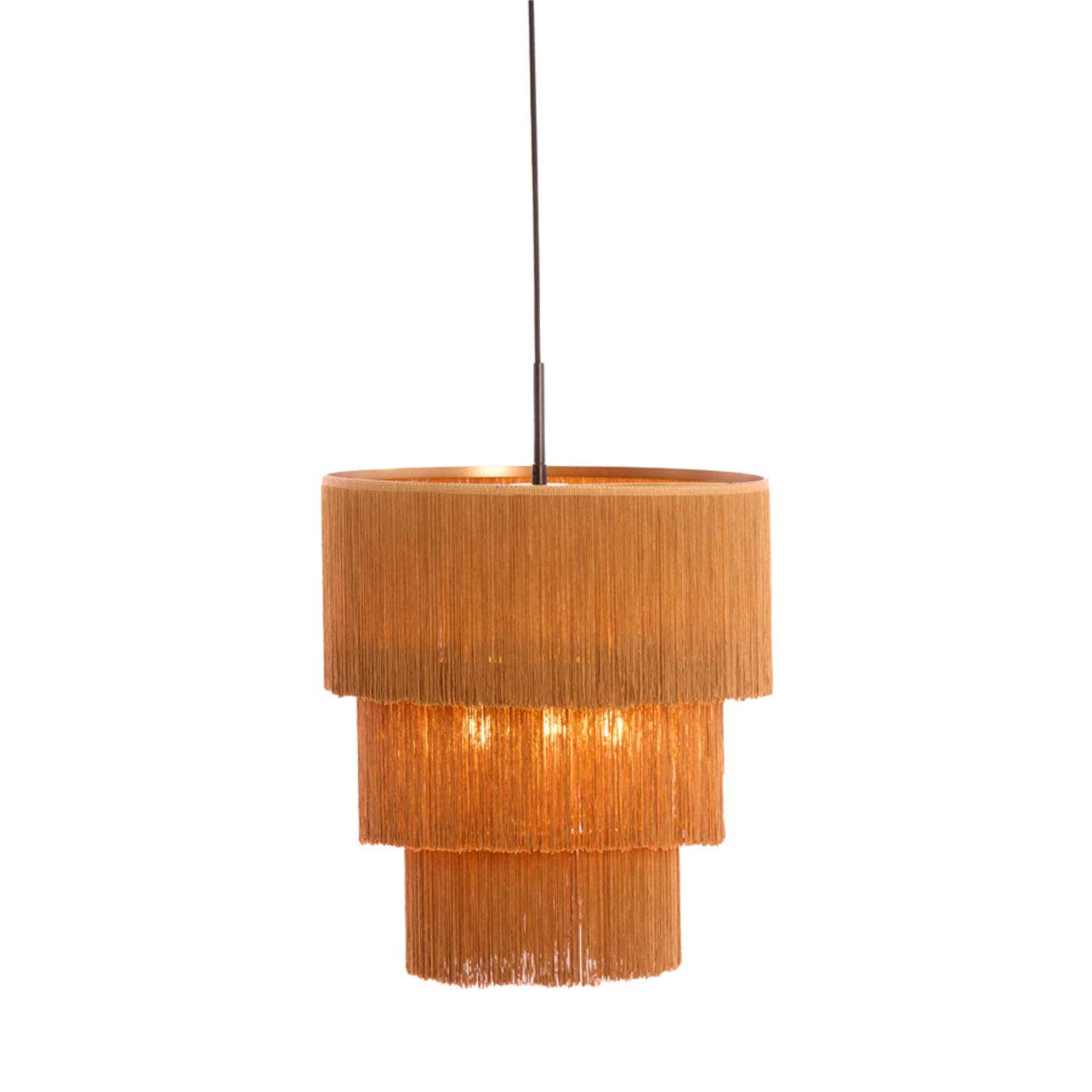 Hanging lamp 3L Ø45x50 cm MALAIKA brown