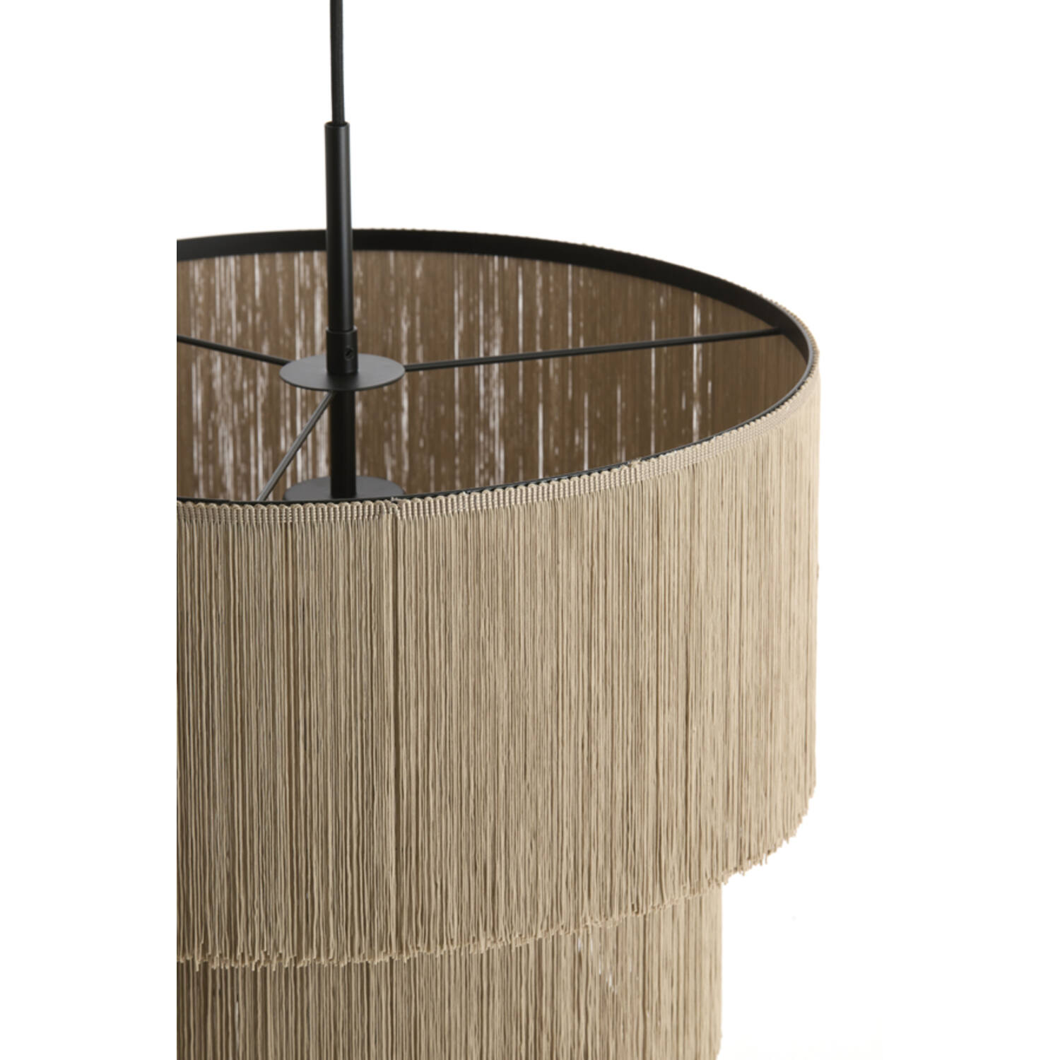 Hanging lamp 3L Ø45x50 cm MALAIKA taupe