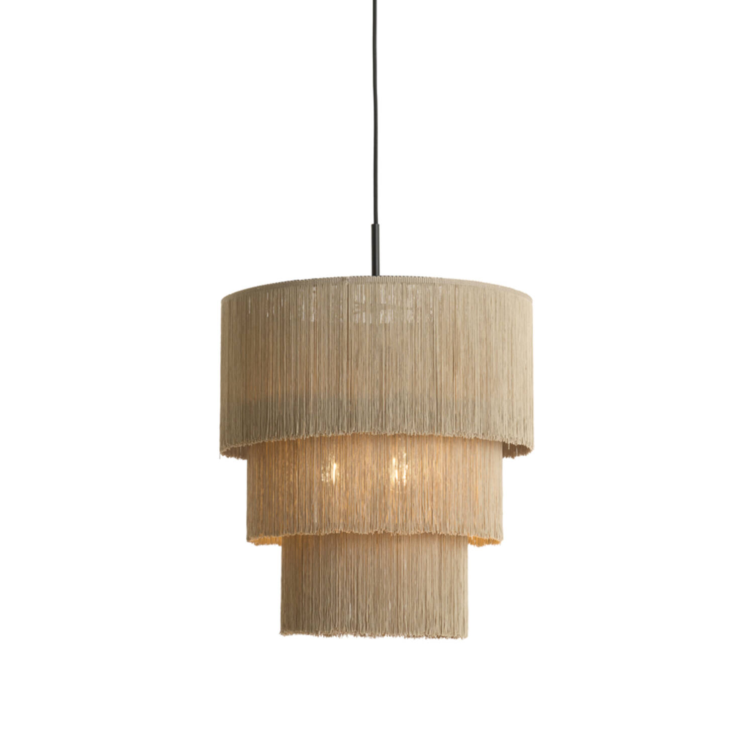 Hanging lamp 3L Ø45x50 cm MALAIKA taupe