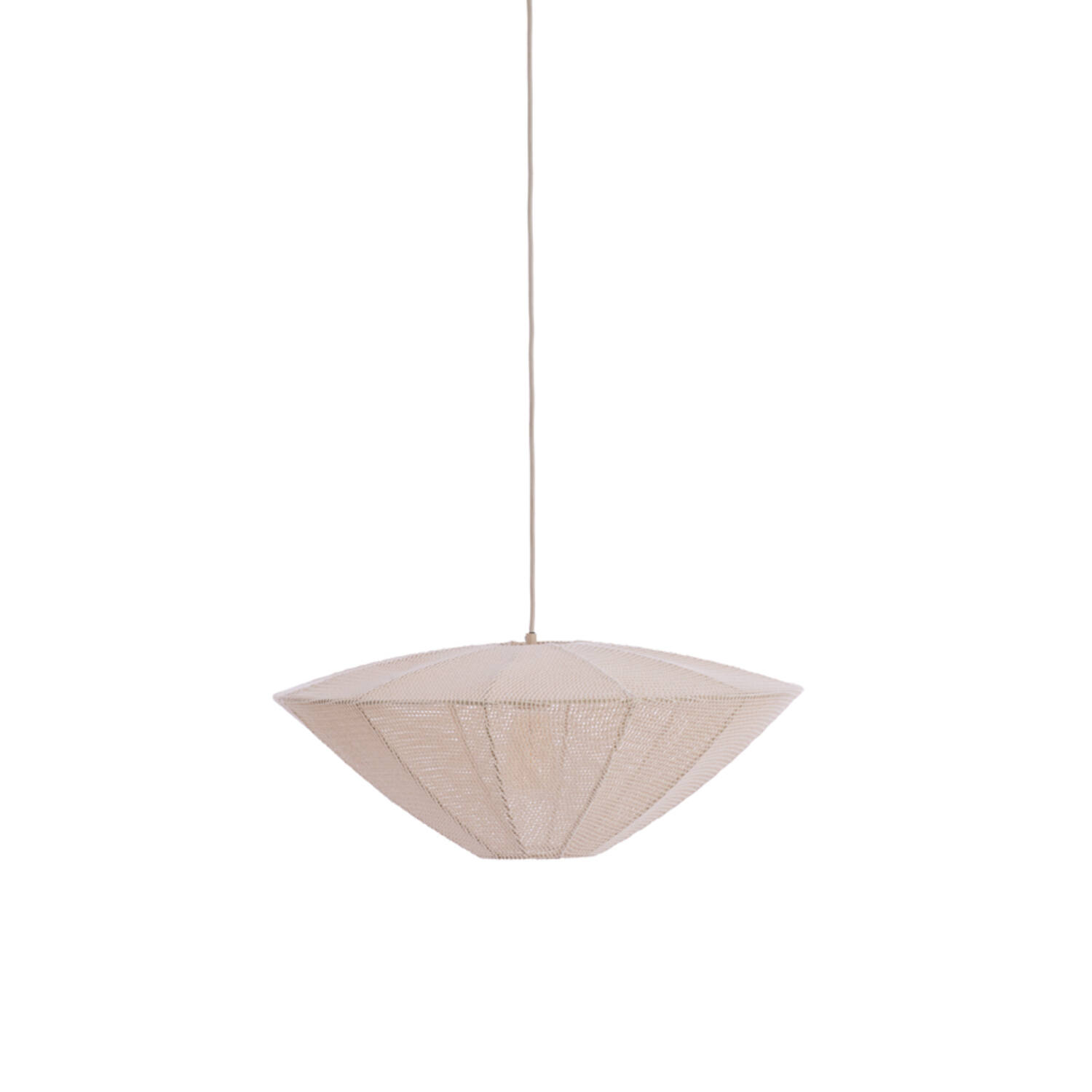 Hanging lamp Ø50x23 cm SATILLA cream