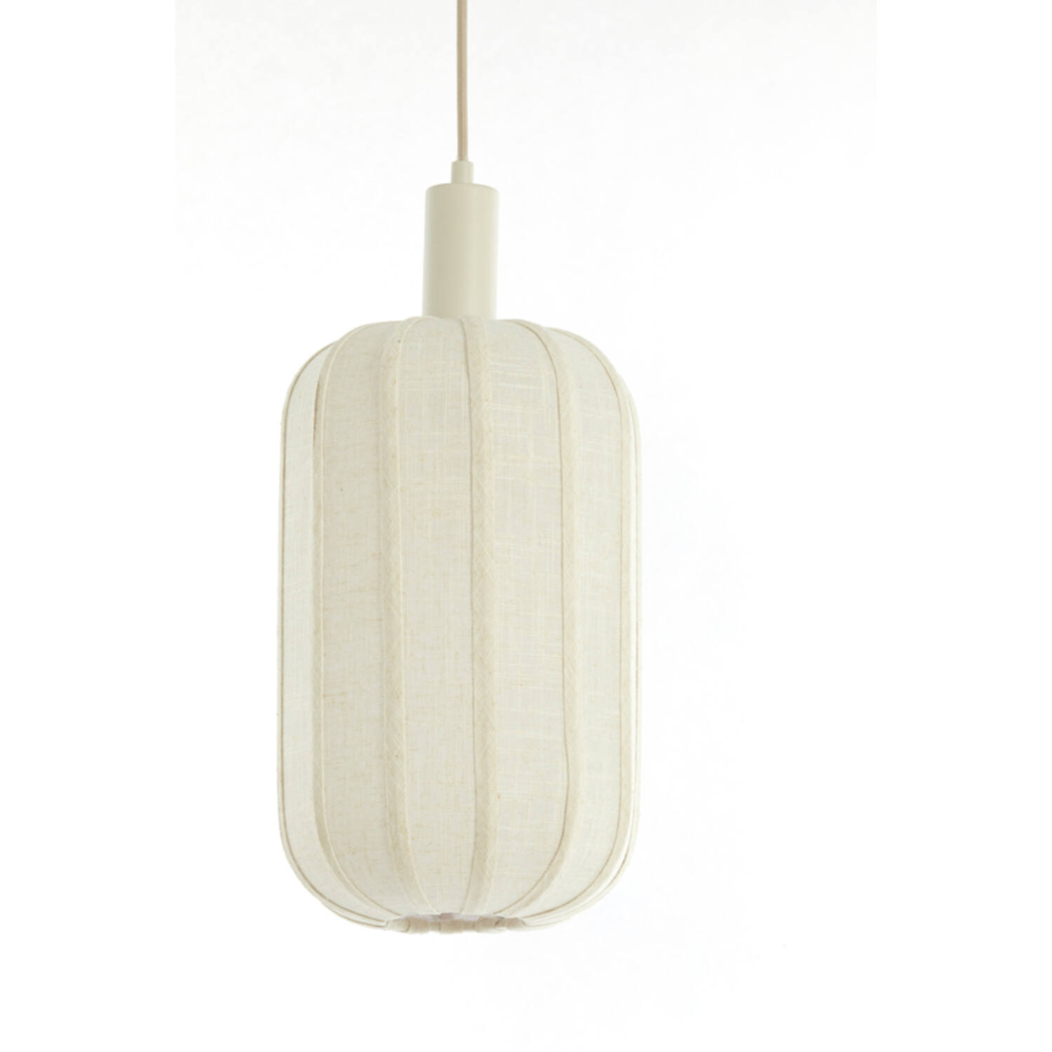 Hanging lamp 3L 80x21x34 cm TUFIA linen cream