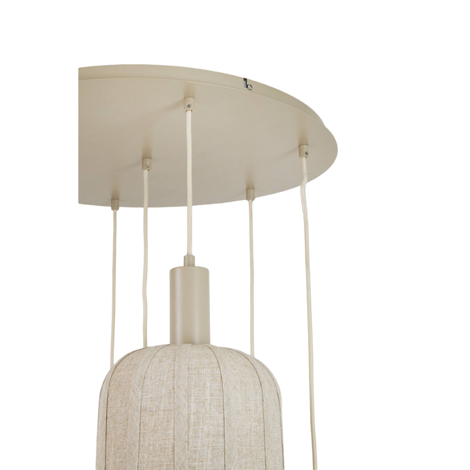Hanging lamp 7L Ø53x104 cm TUFIA linen natural