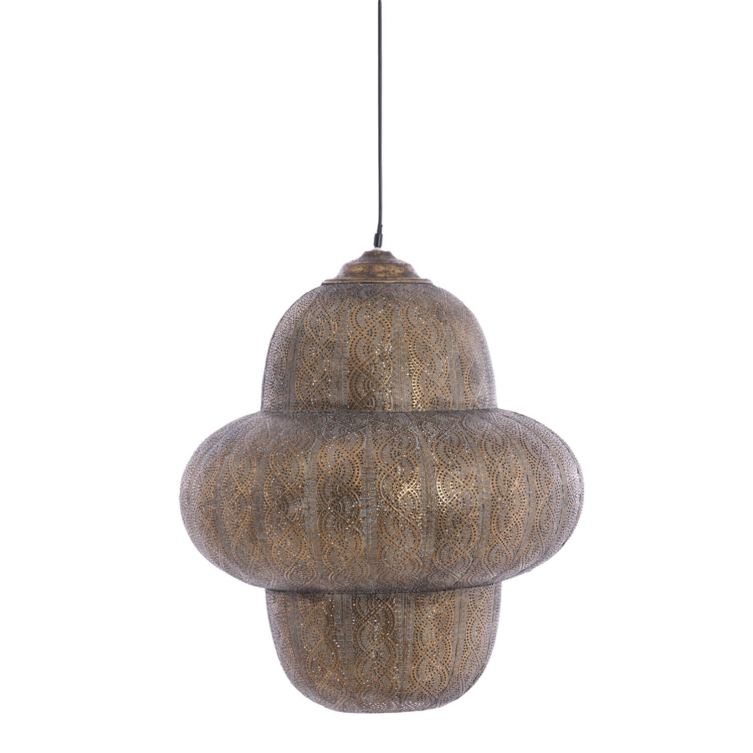 Hanging lamp Ø53x63,5 cm RYOTA brown gold