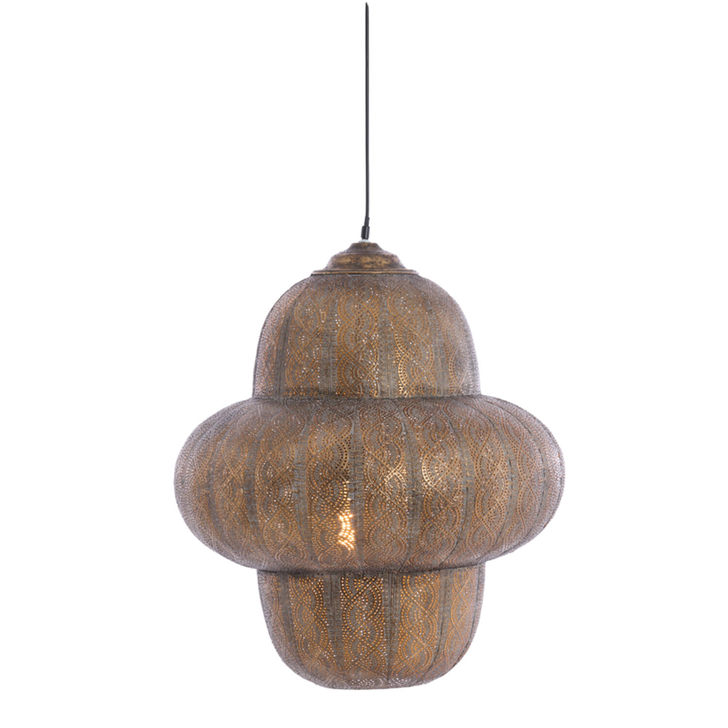 Hanging lamp Ø53x63,5 cm RYOTA brown gold