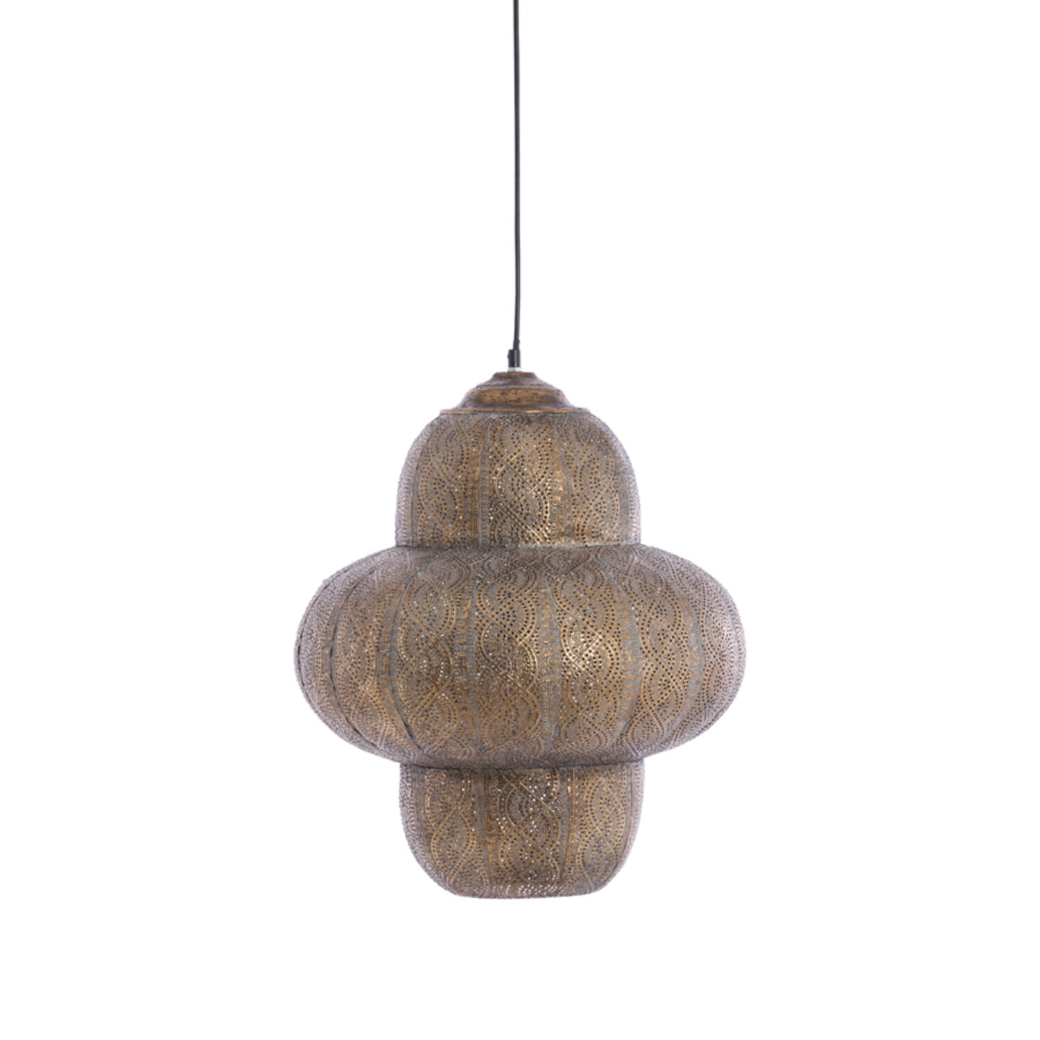 Hanging lamp Ø42x50,5 cm RYOTA brown gold