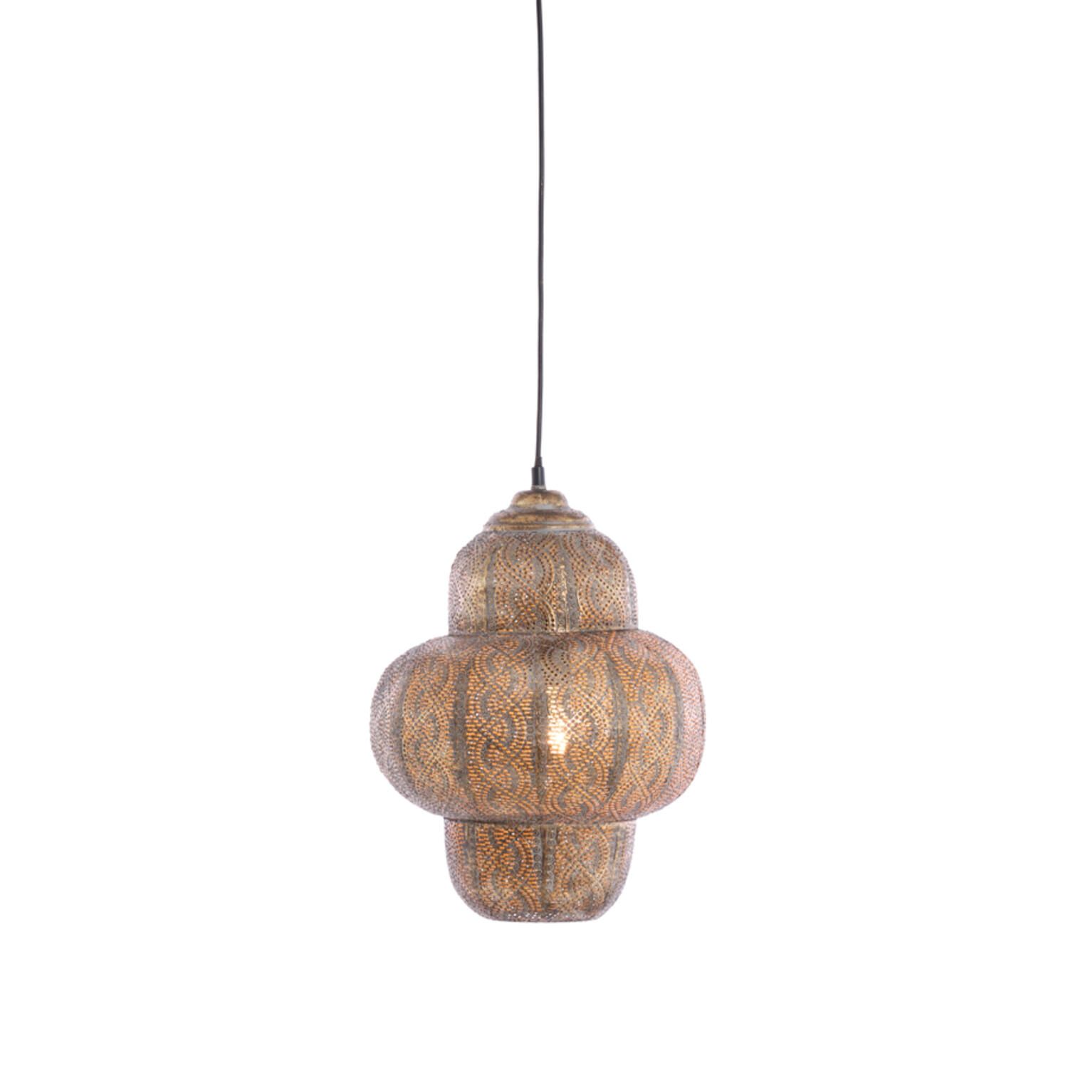 Hanging lamp Ø30,5x41 cm RYOTA brown gold