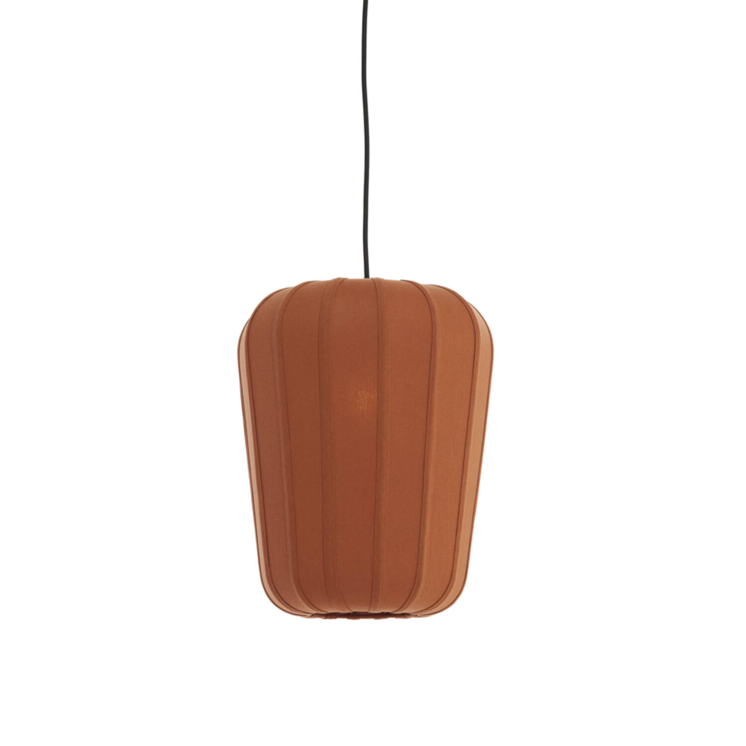 Hanglamp Ø30x37,5 cm BIBURY hout print donker bruin+terra