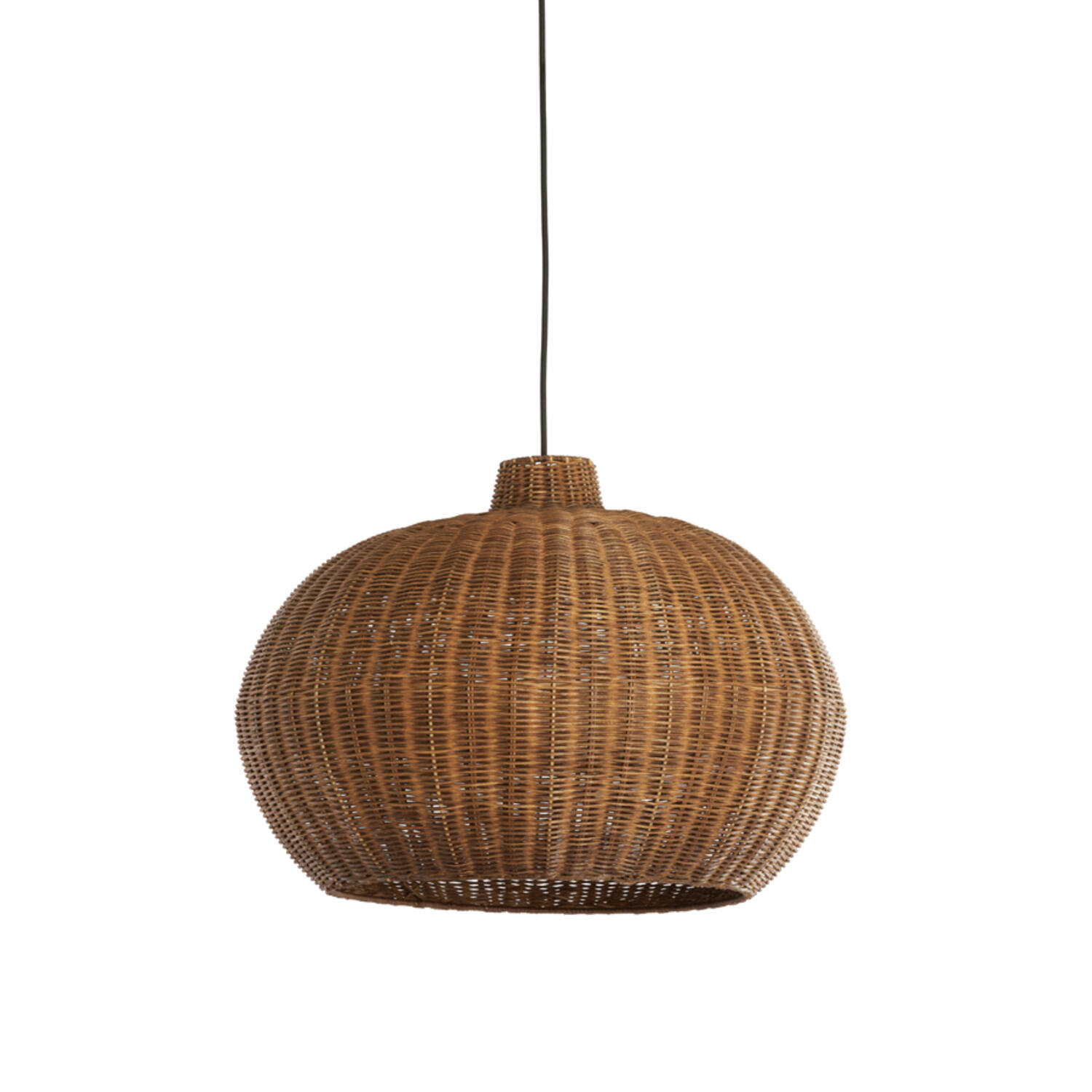 Hanglamp Ø55x40,5 cm MELZOR rotan donker bruin