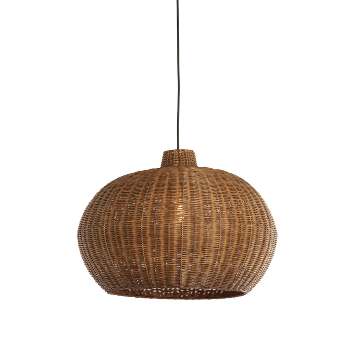 Hanglamp Ø55x40,5 cm MELZOR rotan donker bruin