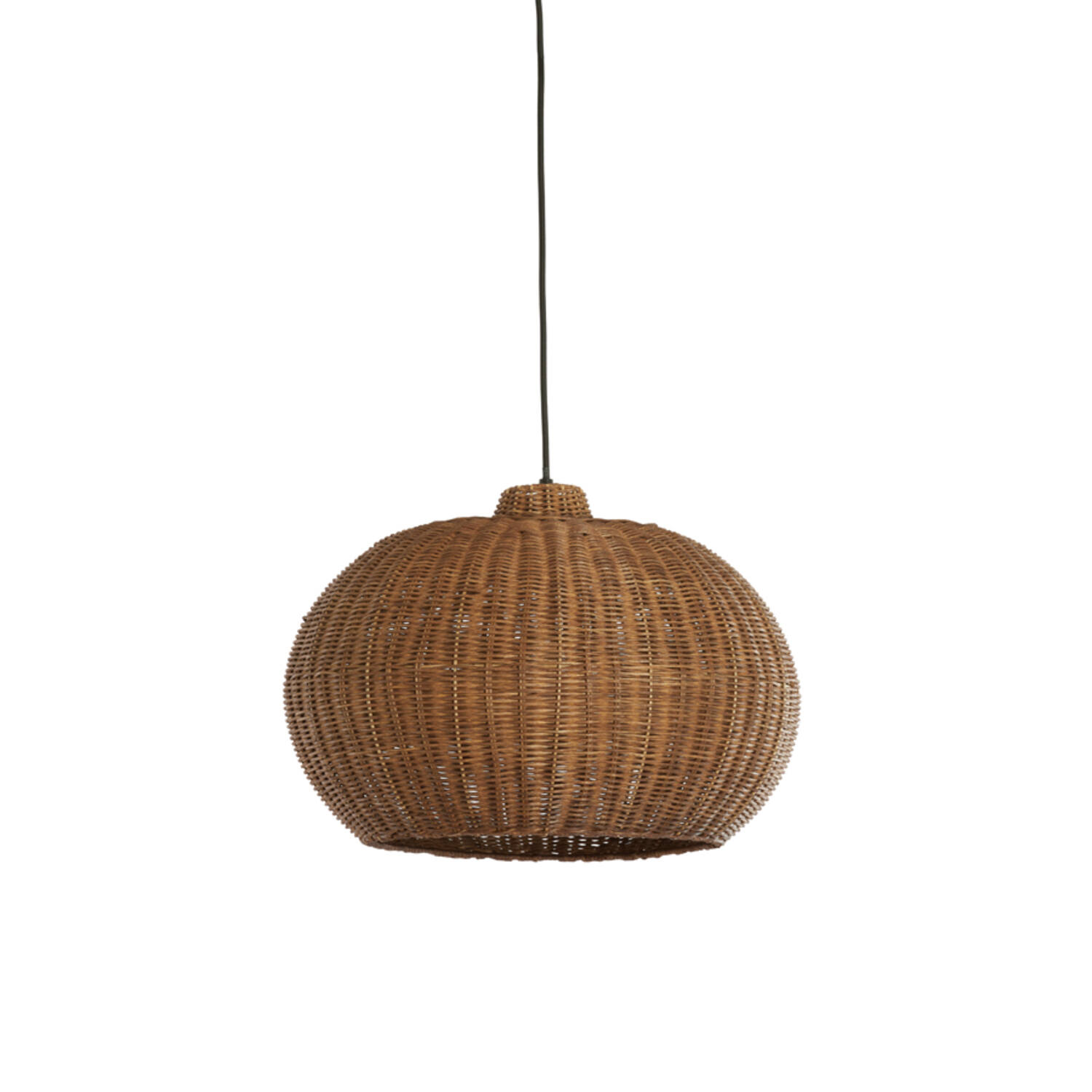 Hanglamp Ø45x32 cm MELZOR rotan donker bruin