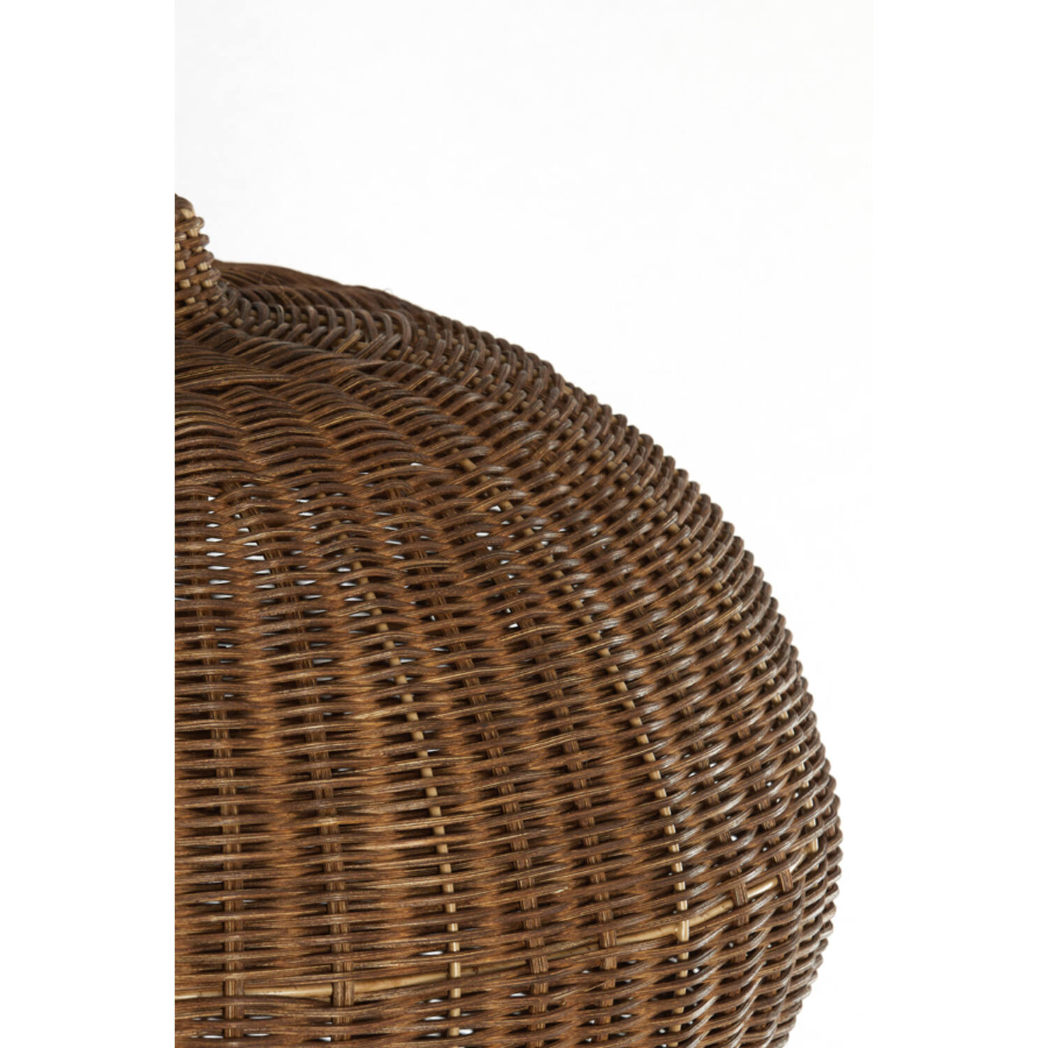 Hanglamp Ø45x32 cm MELZOR rotan donker bruin